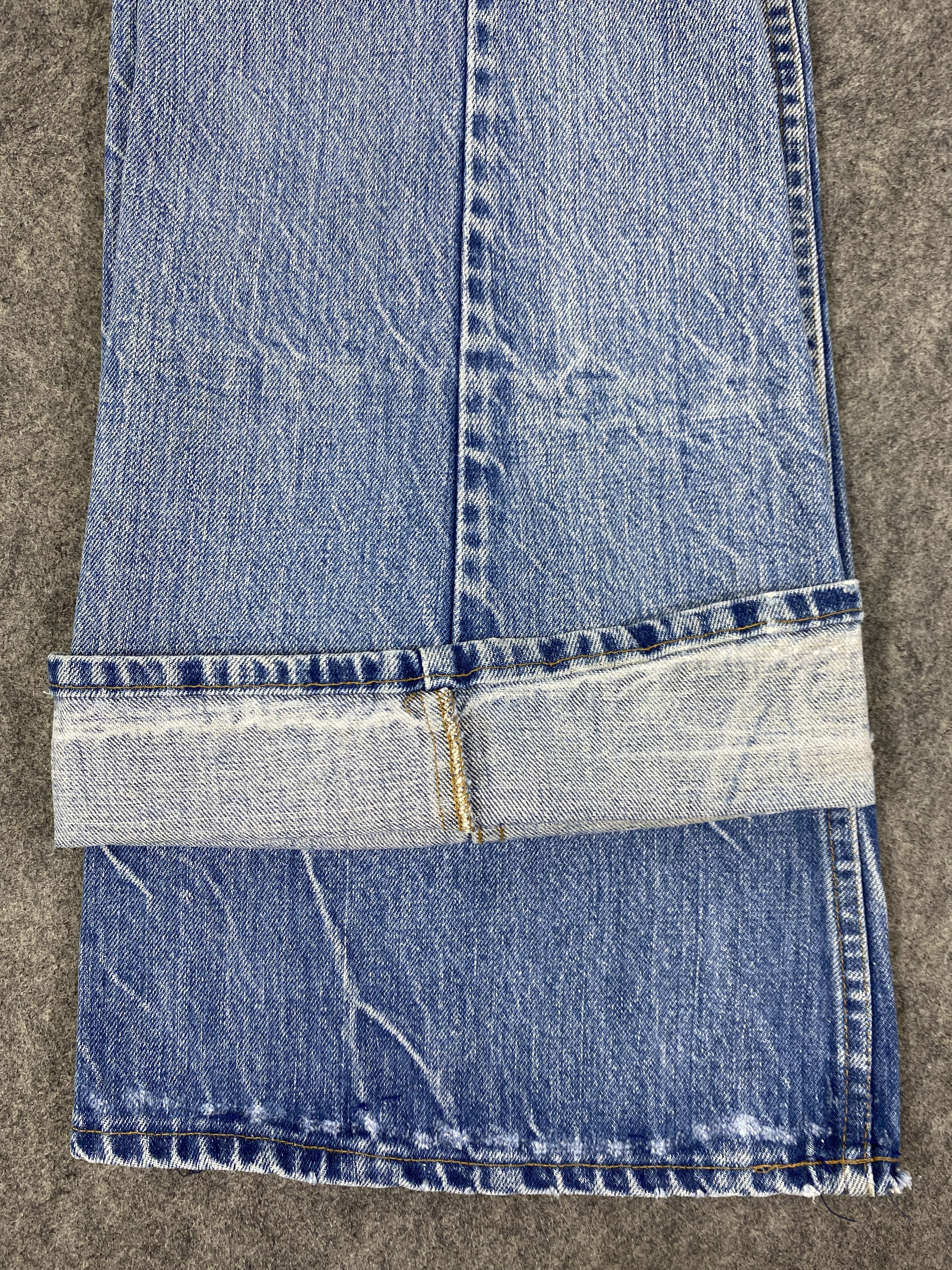 If Six Was Nine Vintage Levi's Orange Tab Light Blue Flare 33x30.5-JN3377 Size US 33 - 12 Thumbnail