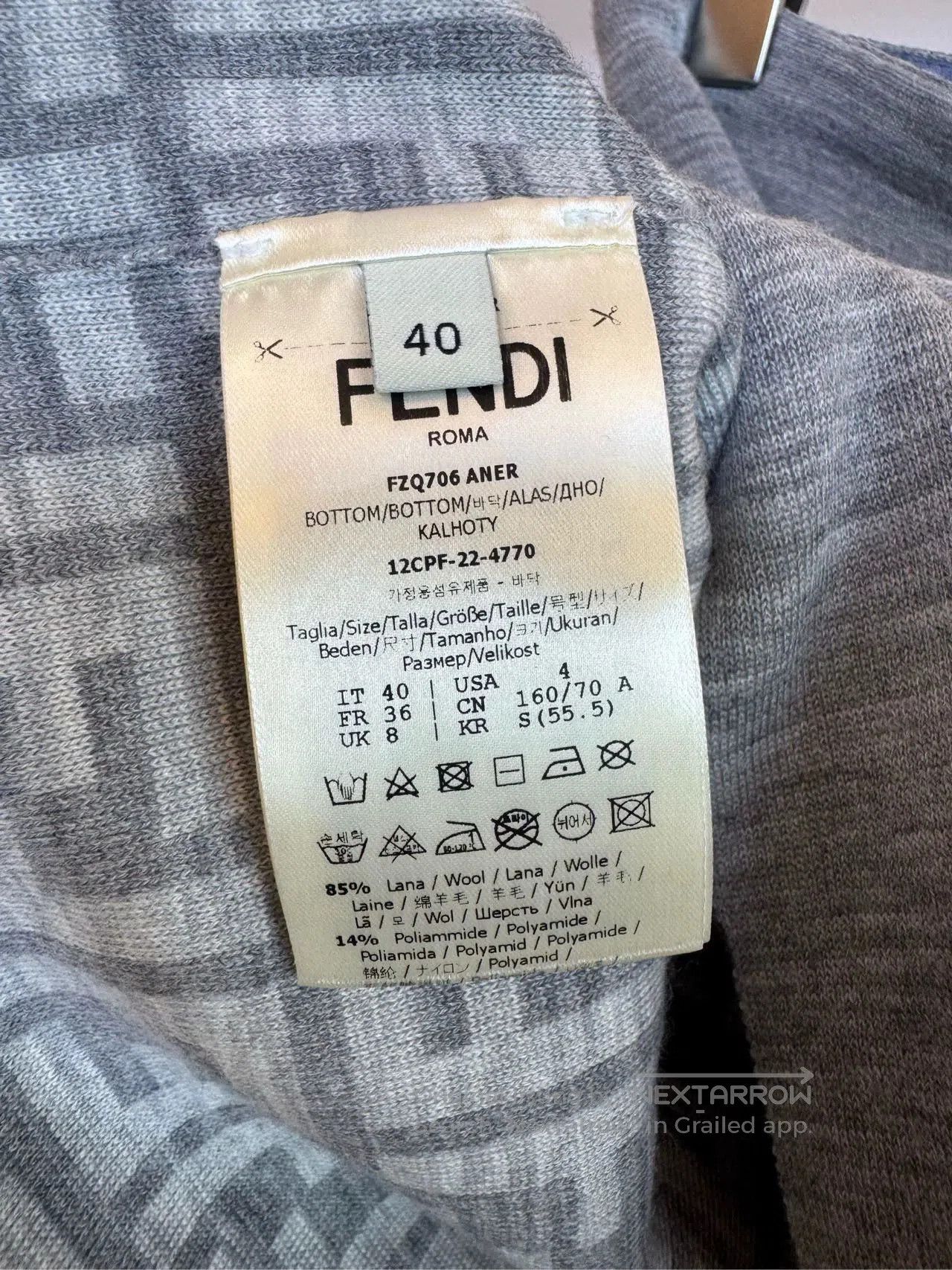 Fendi Fendi Runway Logo Asymmetric Skirt. Size US 40 / EU 56 - 5 Thumbnail