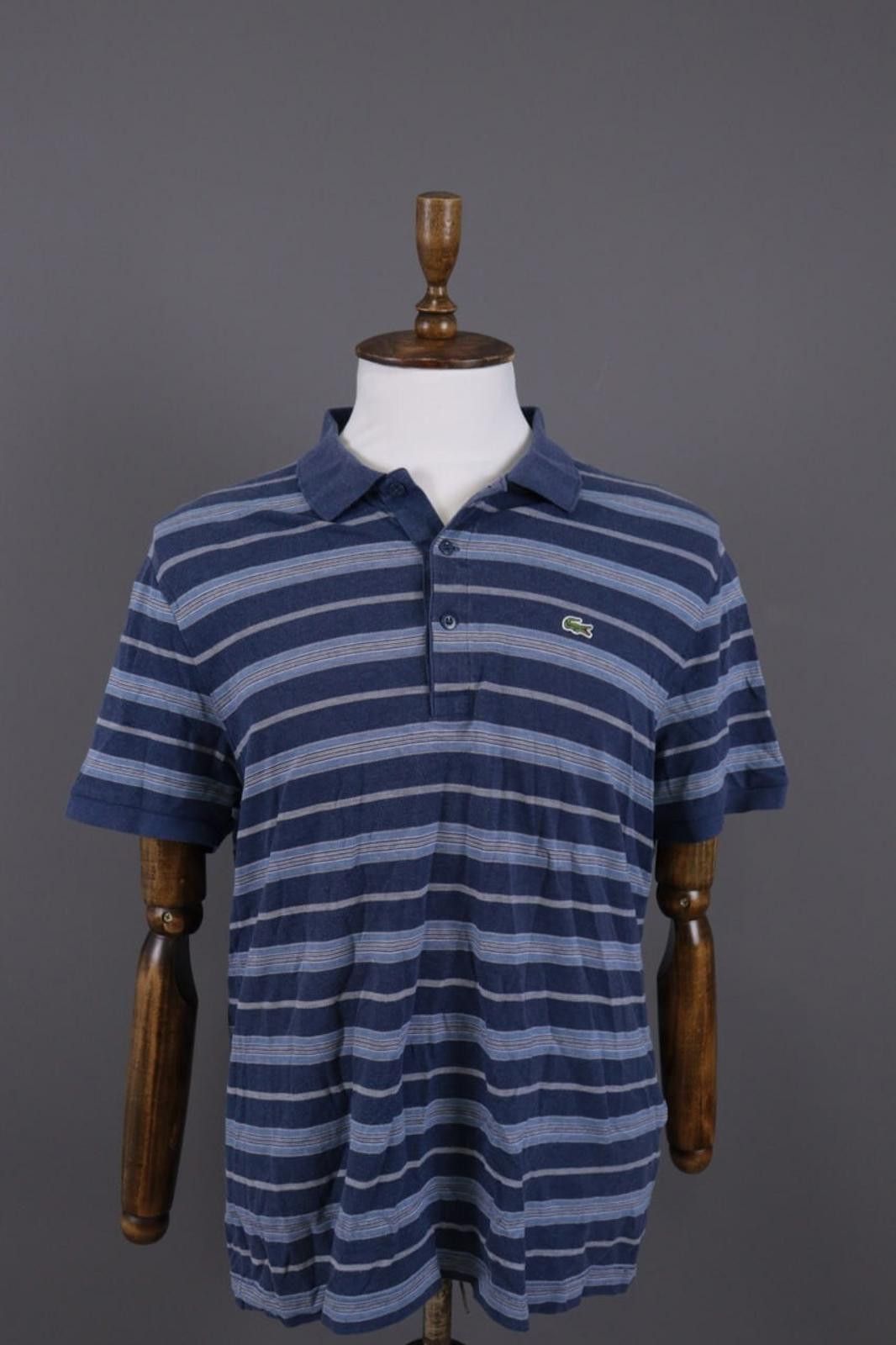 Lacoste Men Lacoste Regular Fit Blue Cotton Polo Shirt Size 6 Size US M / EU 48-50 / 2 - 1 Thumbnail
