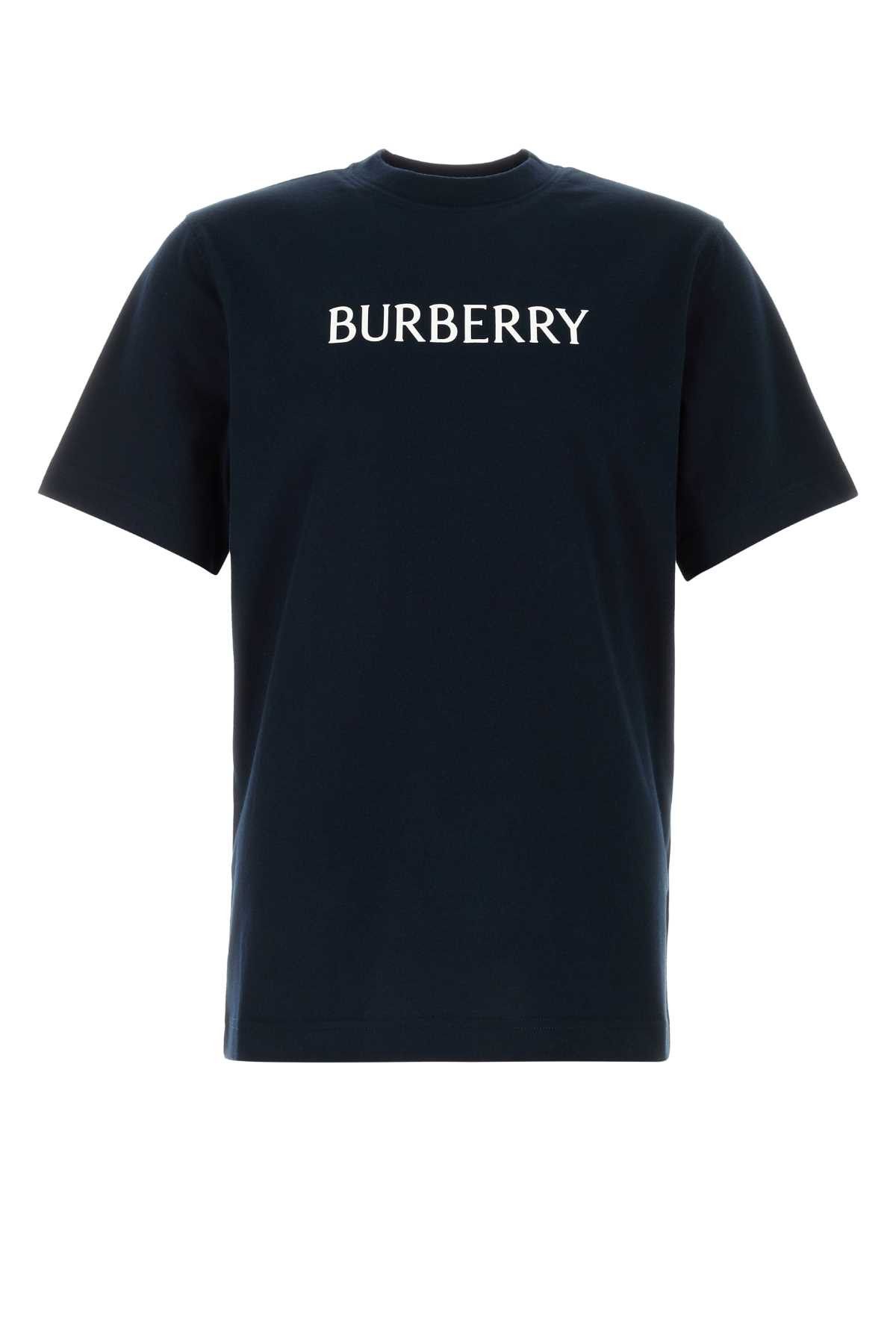 Burberry Midnight Blue Cotton T-Shirt Size US S / EU 44-46 / 1 - 1 Thumbnail