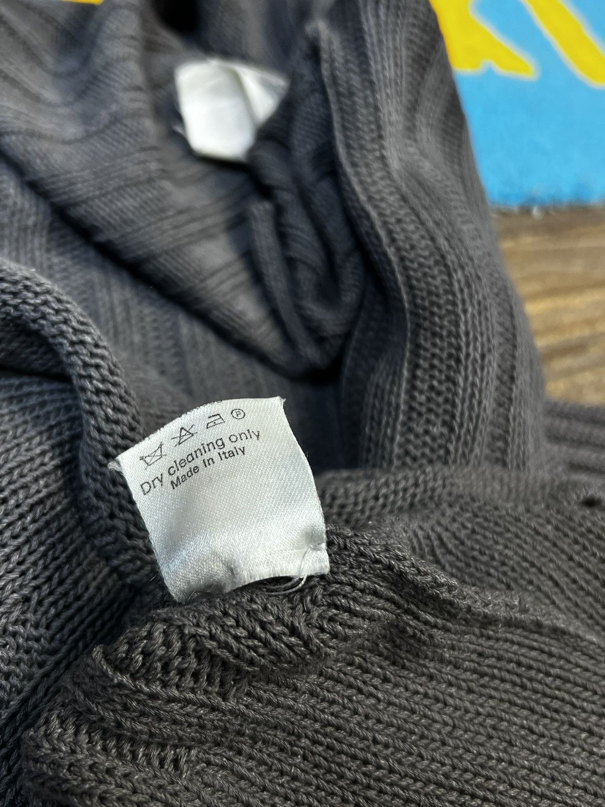 Dolce & Gabbana × Vintage 90’s Vintage Dolce&Gabbana Oversized Distressed Grey Sweater Size L / US 10 / IT 46 - 19 Thumbnail