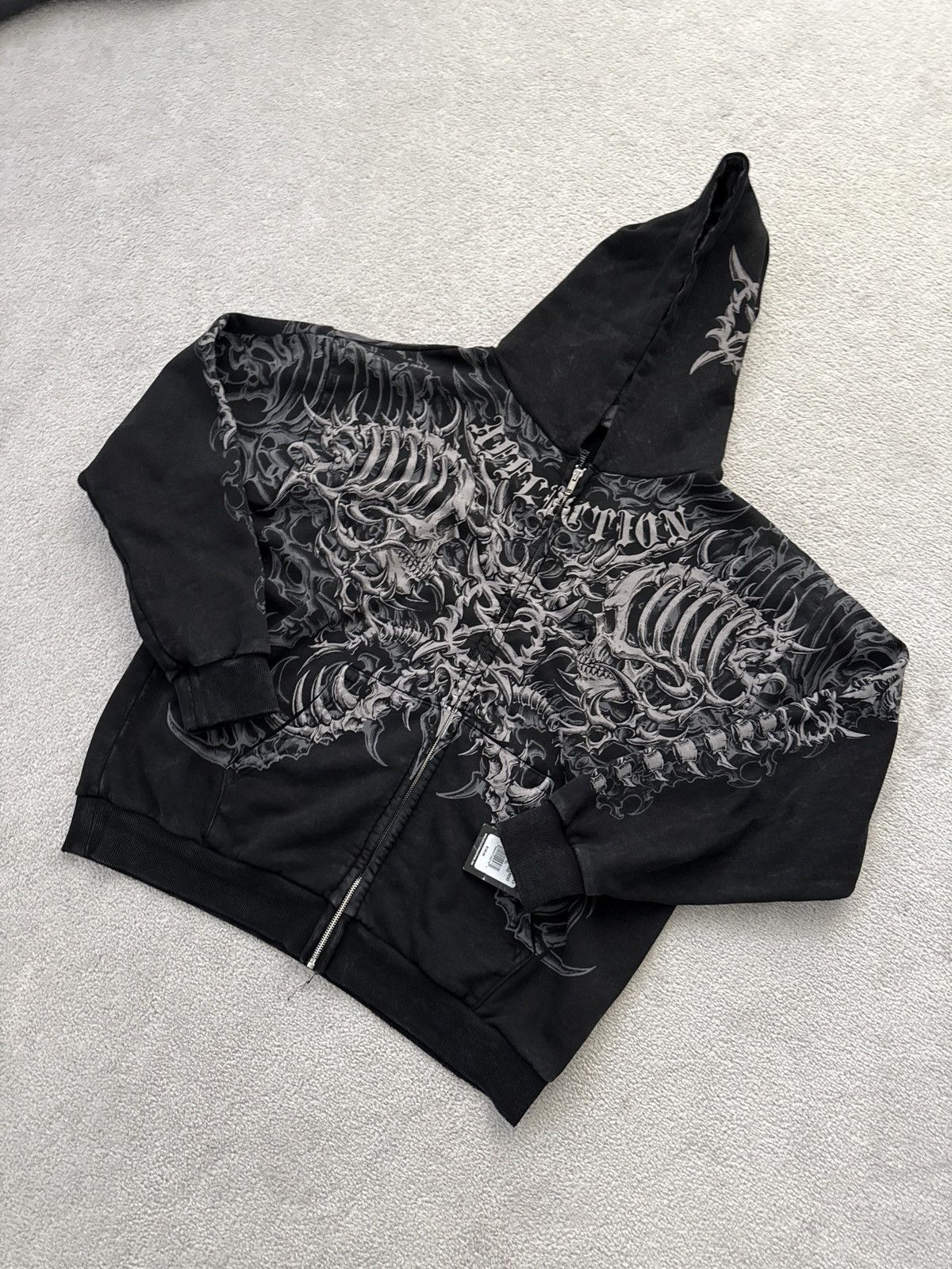 Ken Carson Ken Carson Affliction Gorecore Lament Zip Up Hoodie Size XL Size US XL / EU 56 / 4 - 2 Thumbnail
