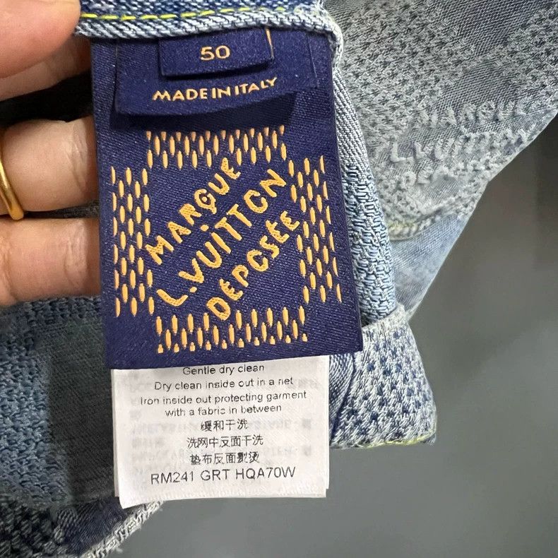 Louis Vuitton Louis Vuitton Blue plaid printed denim jacket 2501-Nextarro Size US M / EU 48-50 / 2 - 4 Thumbnail