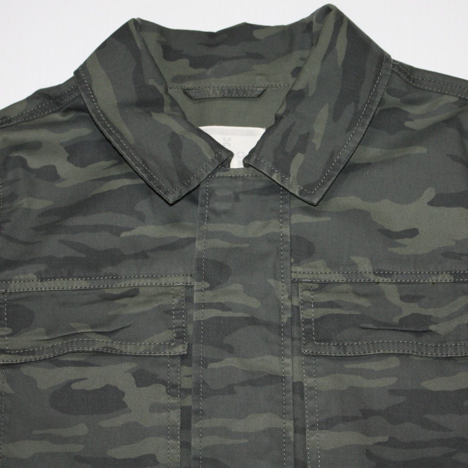 Other Metallic Stretch Utility Jacket in Olive British Camo Size M / US 6-8 / IT 42-44 - 8 Thumbnail