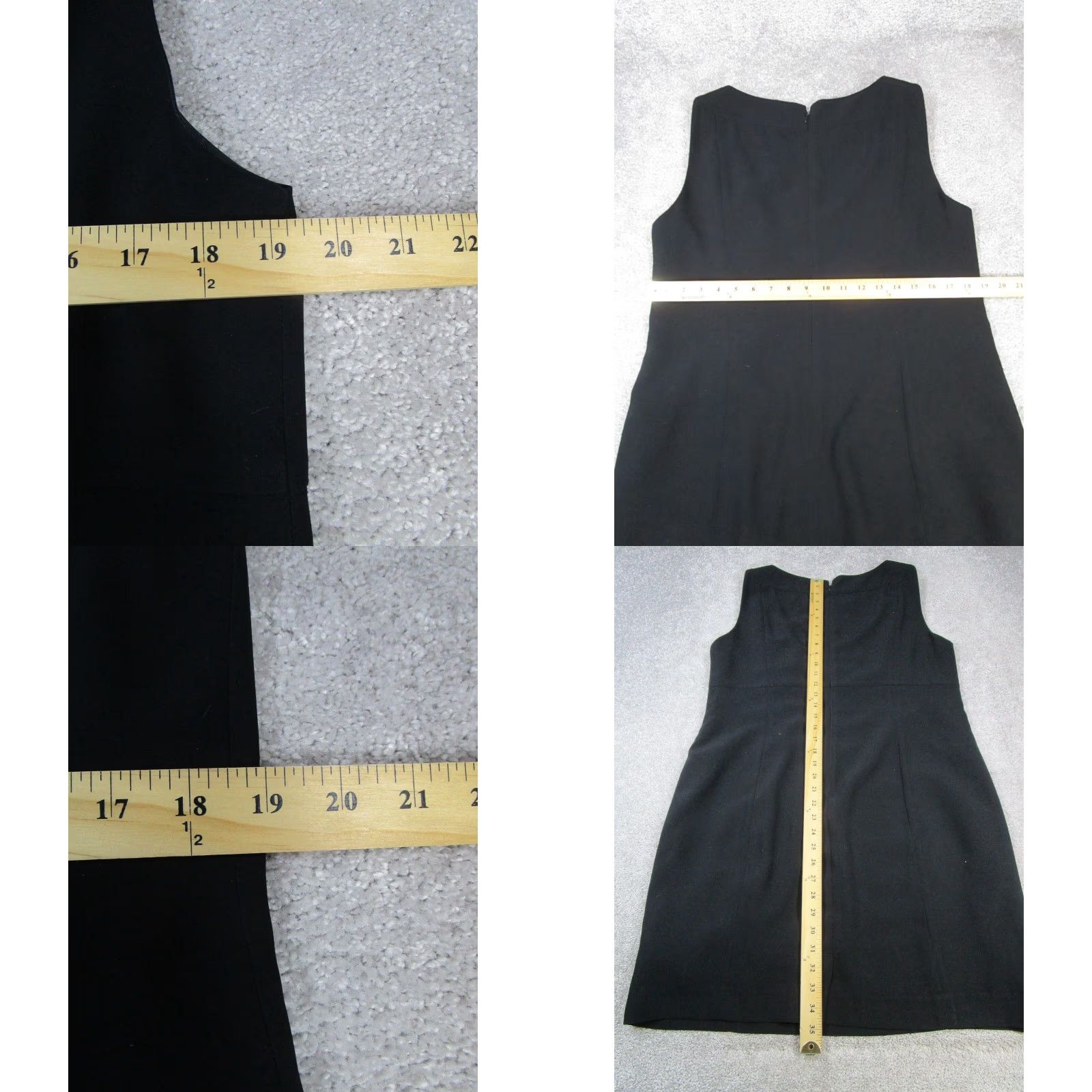 Pendleton VINTAGE Pendleton Dress Womens 16 Black Sleeveless Round Neck Zip Short A-Line Sheath 16 Womens Size XXL / US 16-18 / IT 52-54 - 8 Thumbnail