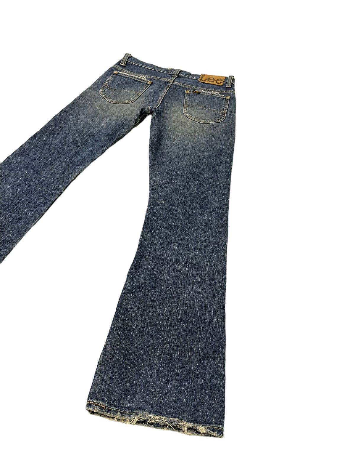 Lee Flare Jeans Lee Japan Slim Faded Distress Boot Cut 7🟦9 Size US 30 / EU 46 - 14 Thumbnail