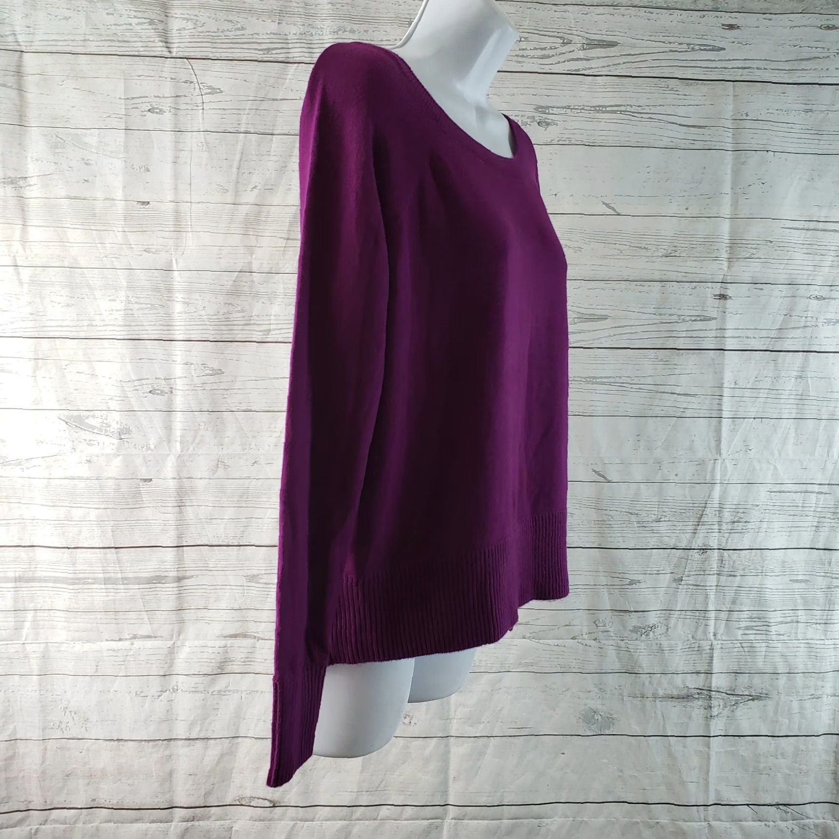 Lou & Grey Lou & Grey Pullover Sweater Womens XS Purple Long Sleeve Adult XS Pullover Purple Womens Lou & Grey Size XS / US 0-2 / IT 36-38 - 3 Thumbnail