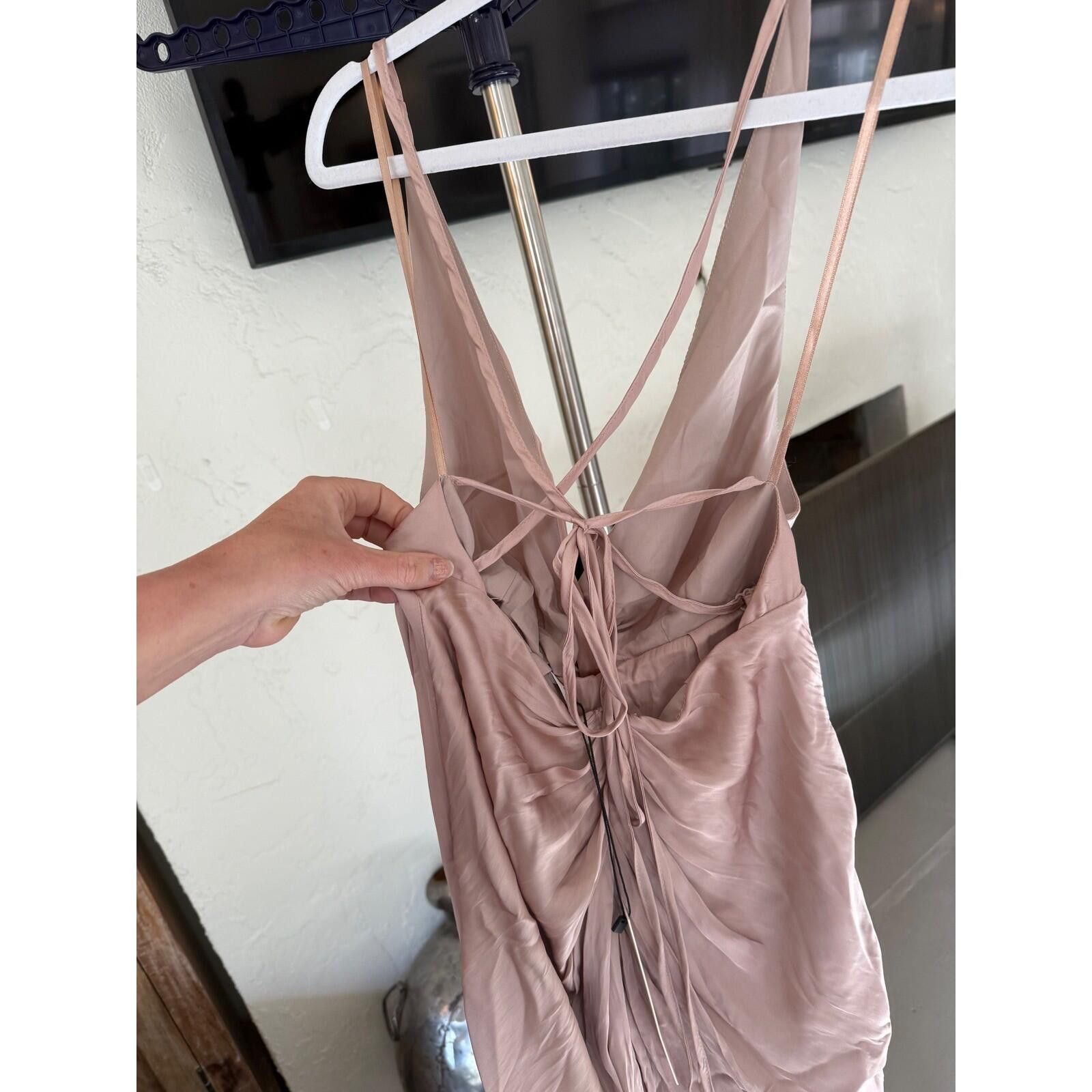 Other Mustard Seed Twisted Front Slip Dress Backless Mini Hi Lo S Size S / US 4 / IT 40 - 8 Thumbnail