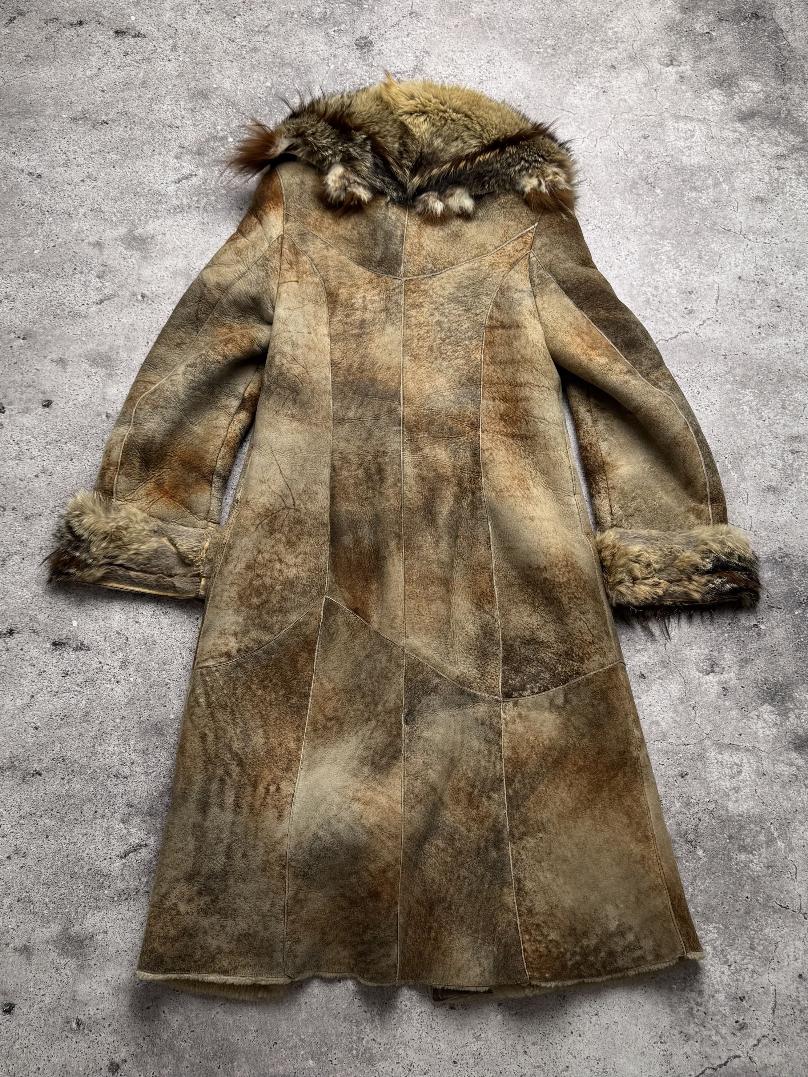 Japanese Brand Vintage Real Sheepskin Faded Coat C668(V288) Size S / US 4 / IT 40 - 10 Thumbnail