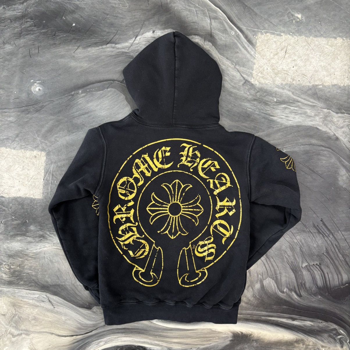 Chrome Hearts Vintage Chrome Hearts Gold Thermal Zip-Up Hoodie - Small Size US S / EU 44-46 / 1 - 2 Thumbnail