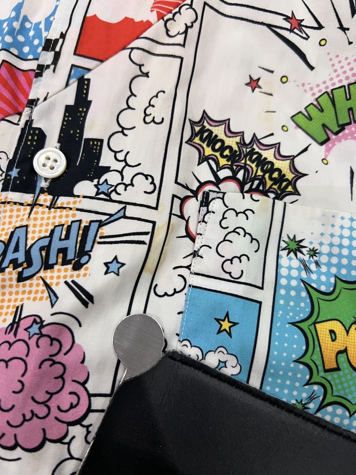 Comme des Garcons SHIRT Comme des Garçons SHIRT Comic Print Patchwork Shirt Size US M / EU 48-50 / 2 - 15 Thumbnail