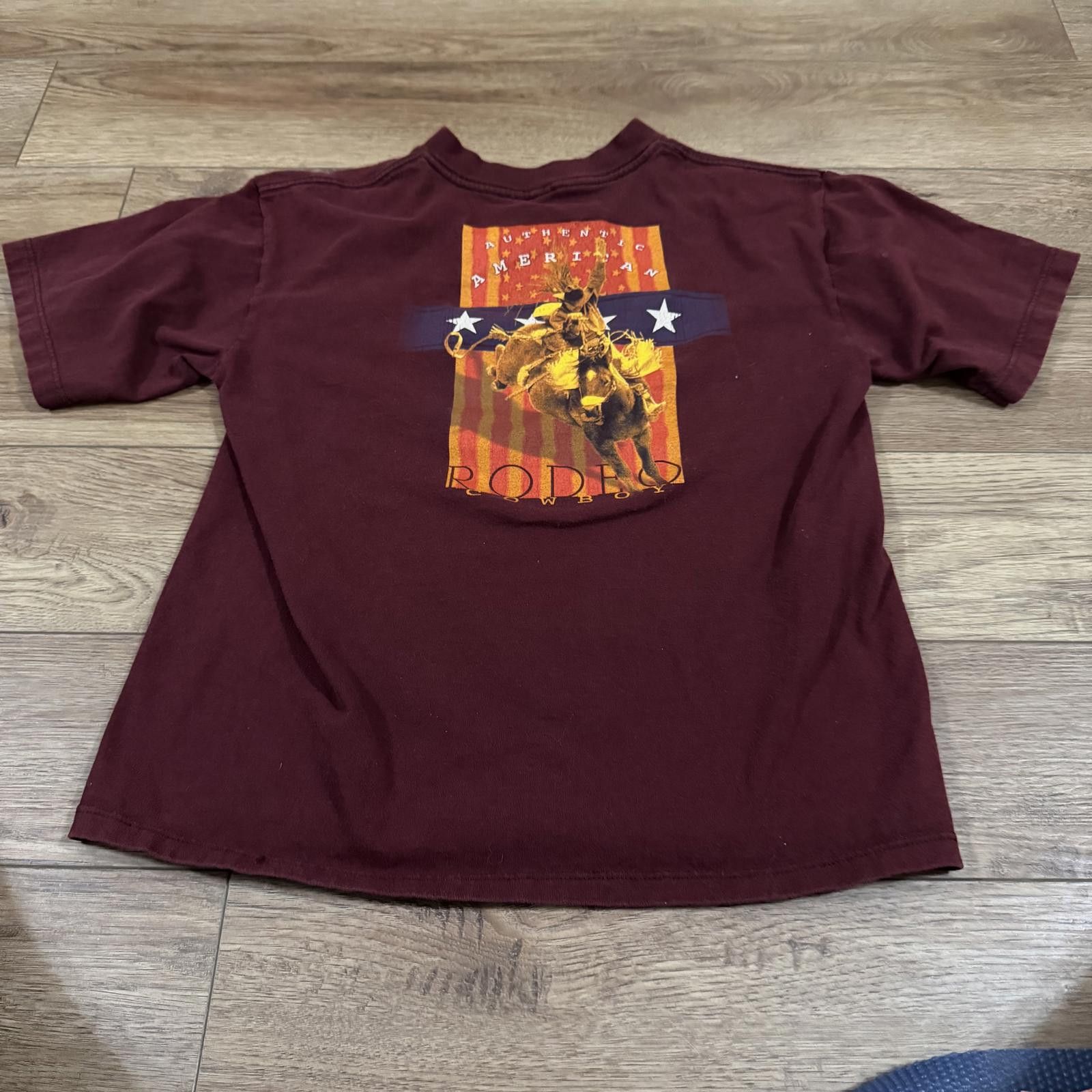 Wrangler Vintage Wrangler Western Cowboy Rodeo Maroon Shirt YOUTH Size US M / EU 48-50 / 2 - 4 Thumbnail