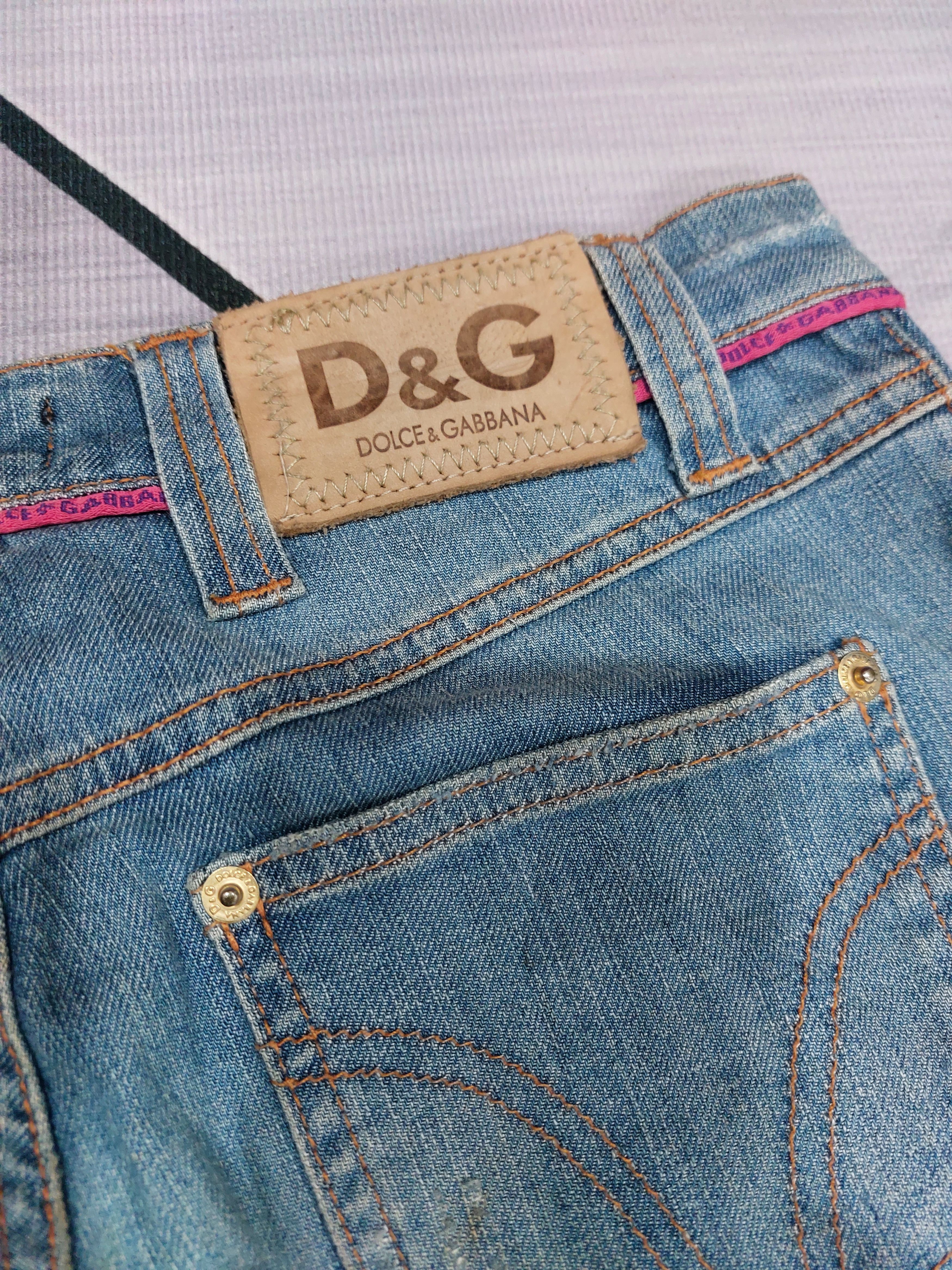 Dolce & Gabbana DOLCE & GABBANA FLARE Y2K JEANS Size 28" / US 6 / IT 42 - 9 Thumbnail