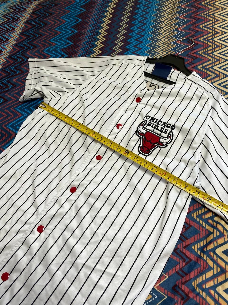 Vintage Vintage shirt striped Basketball Collection Chicago big logo Size US M / EU 48-50 / 2 - 10 Thumbnail