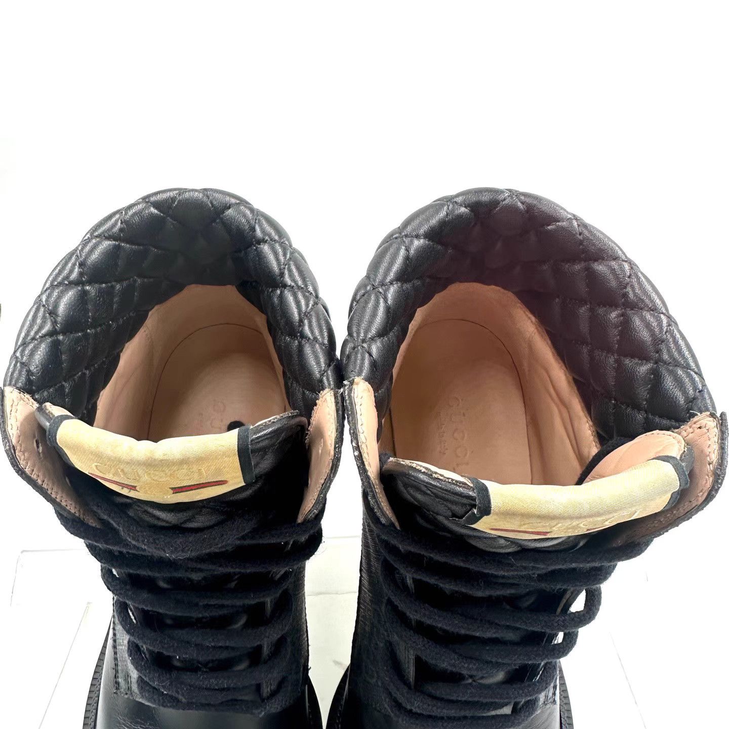 Gucci Gucci Black GG Logo Platform Round Toe Ankle Boots. K12 Size US 7 / IT 37 - 5 Thumbnail