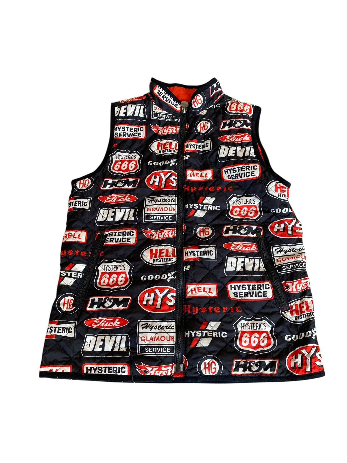Hysteric Glamour Hysteric glamour fullprint hell,f.uck puffer vests jacket Size US S / EU 44-46 / 1 - 2 Thumbnail