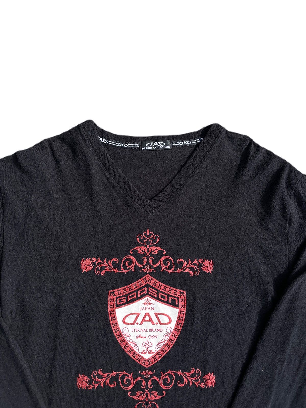If Six Was Nine 2000s Japanese archive Vkei Glitter Poem Long Sleeve Tee Size US M / EU 48-50 / 2 - 5 Thumbnail
