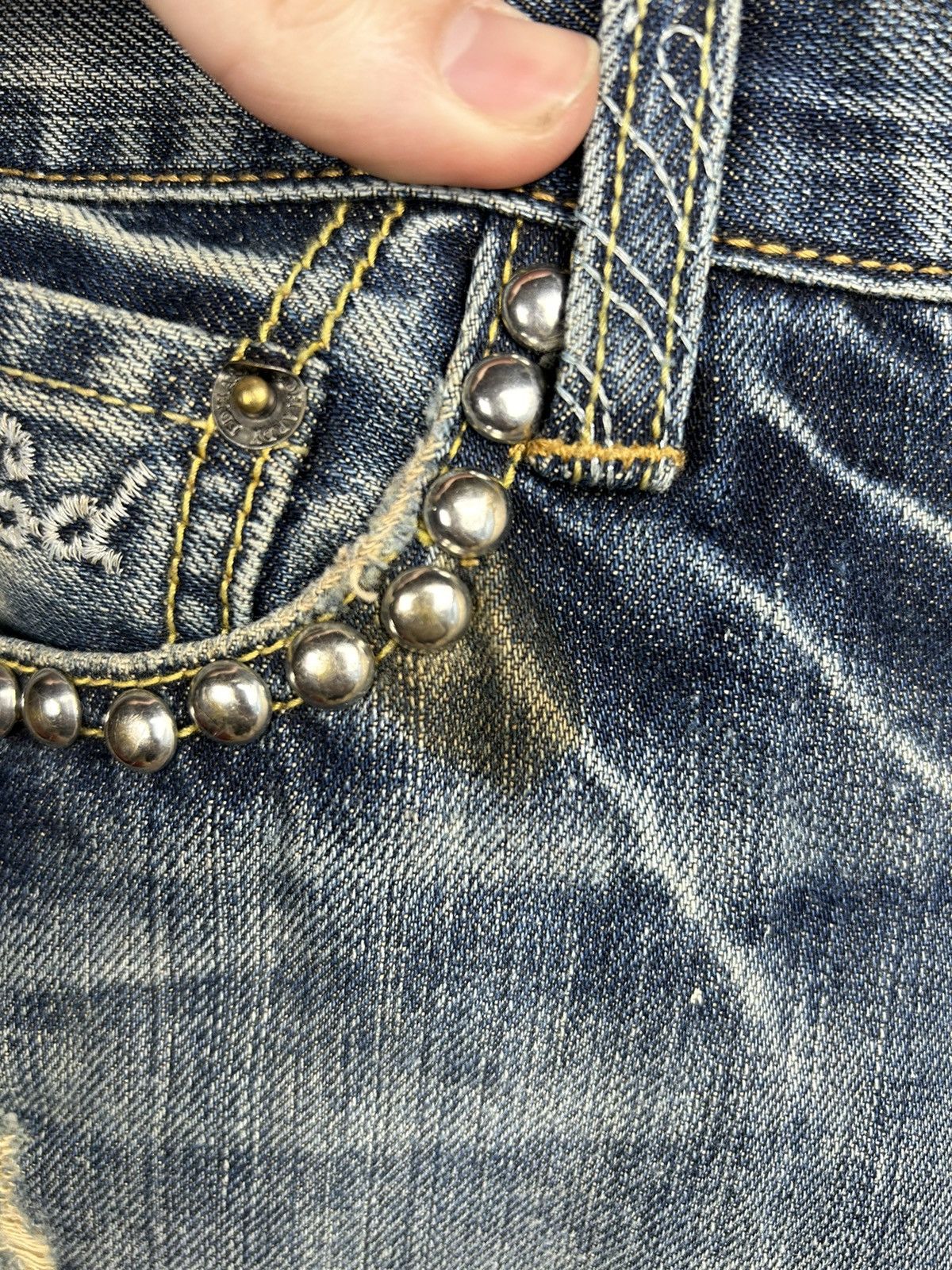 Vintage Ed Hardy Jeans Skull Big Logo