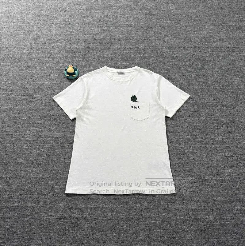 Dior Dior White Cotton Mens T-Shirt . Size US M / EU 48-50 / 2 - 1 Thumbnail