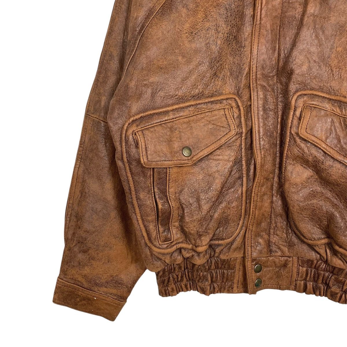 Japanese Brand D’Homme A Homme Military Leather Jacket Size US M / EU 48-50 / 2 - 3 Thumbnail