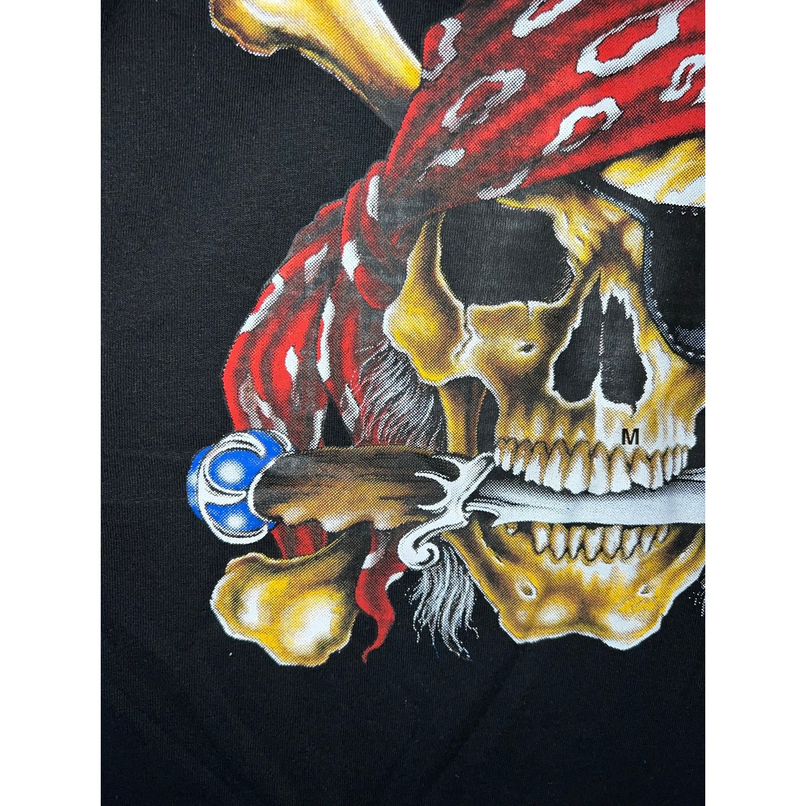 Gildan Vintage Pirate Shirt Loyal To None Pirate Knife Tee Medium Size US M / EU 48-50 / 2 - 3 Thumbnail