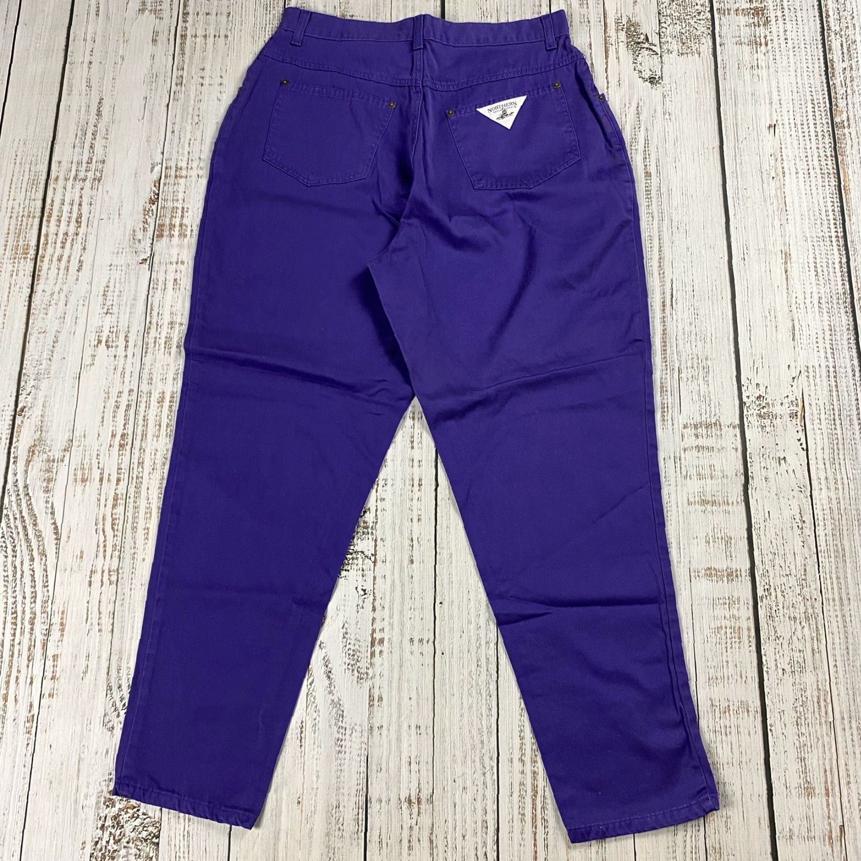 Northern Reflections VINTAGE NORTHERN REFLECTIONS WOMENS HIGH RISE MOM JEANS RIVET POCKET 31X28.5 PURPLE Size 24" / US 00 / IT 34 - 6 Thumbnail
