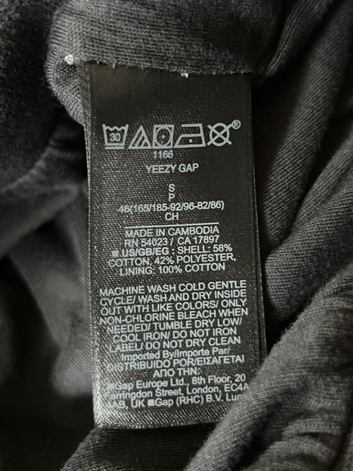 Balenciaga × Gap × Kanye West Black YGEBB Logo Hoodie Size Small Size US S / EU 44-46 / 1 - 6 Thumbnail