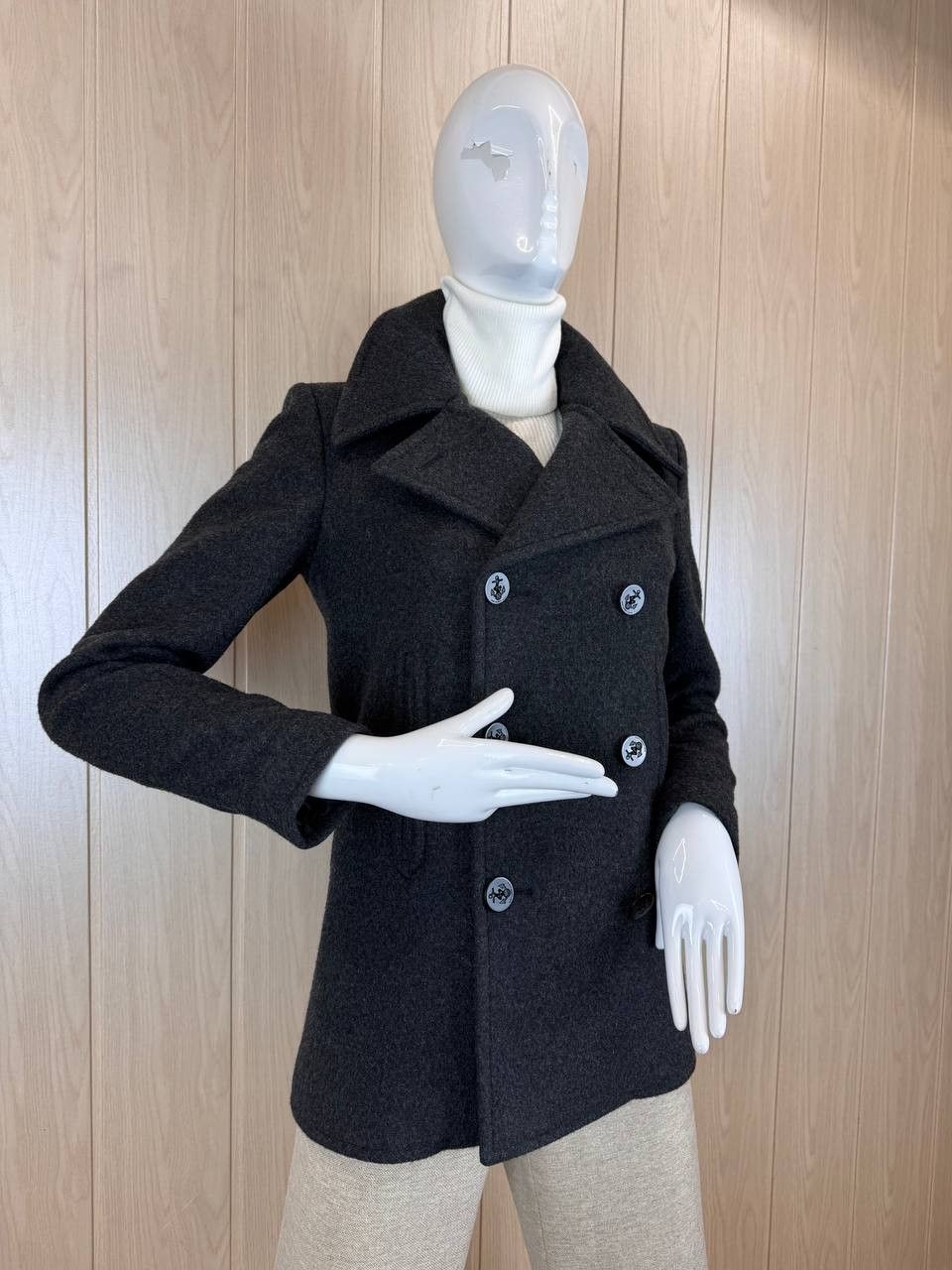 Hedi Slimane × Saint Laurent Paris Saint Laurent Hedi Slimane Double Breasted Peacoat - F36 Size XS / US 0-2 / IT 36-38 - 3 Thumbnail