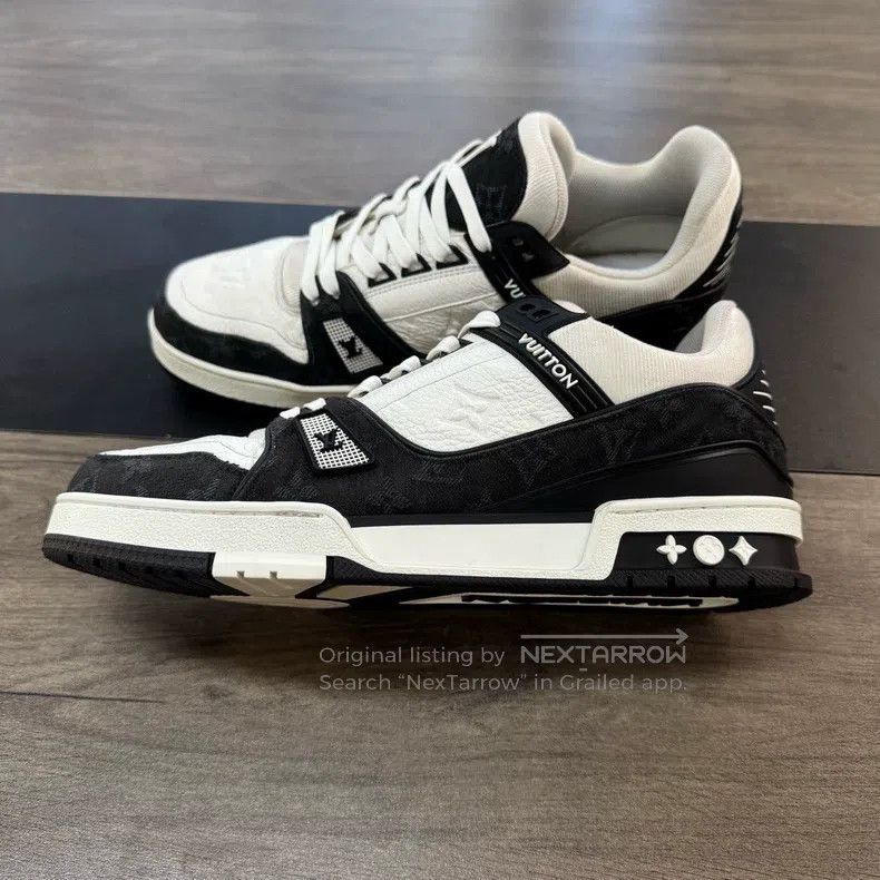 Louis Vuitton Louis Vuitton Trainer black and white cowboy shoes Size US 8 / EU 41 - 3 Thumbnail