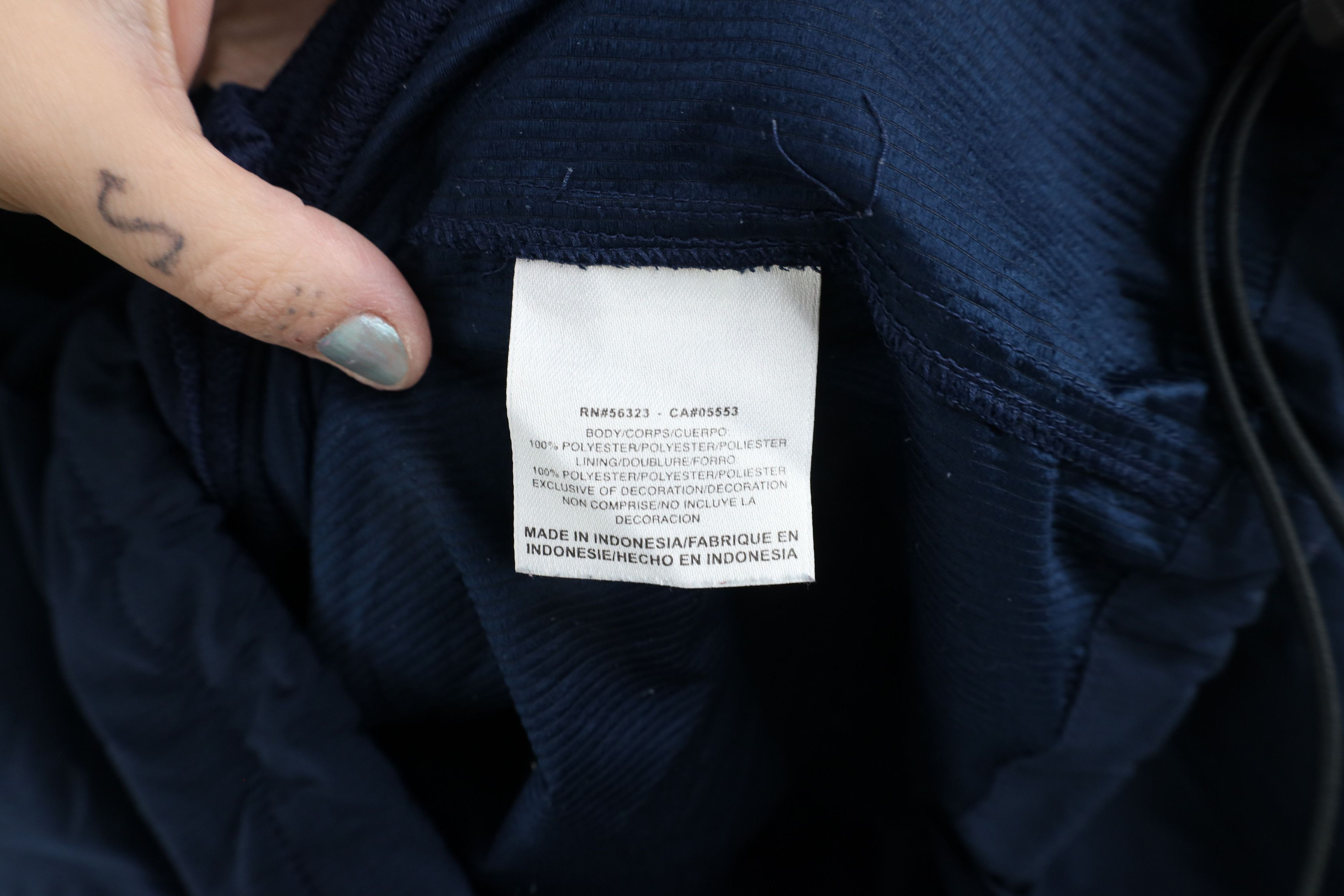 Nike × Vintage Vintage Nike Storm Fit Mini Swoosh Half Zip Jacket Blue Size US XXL / EU 58 / 5 - 9 Thumbnail