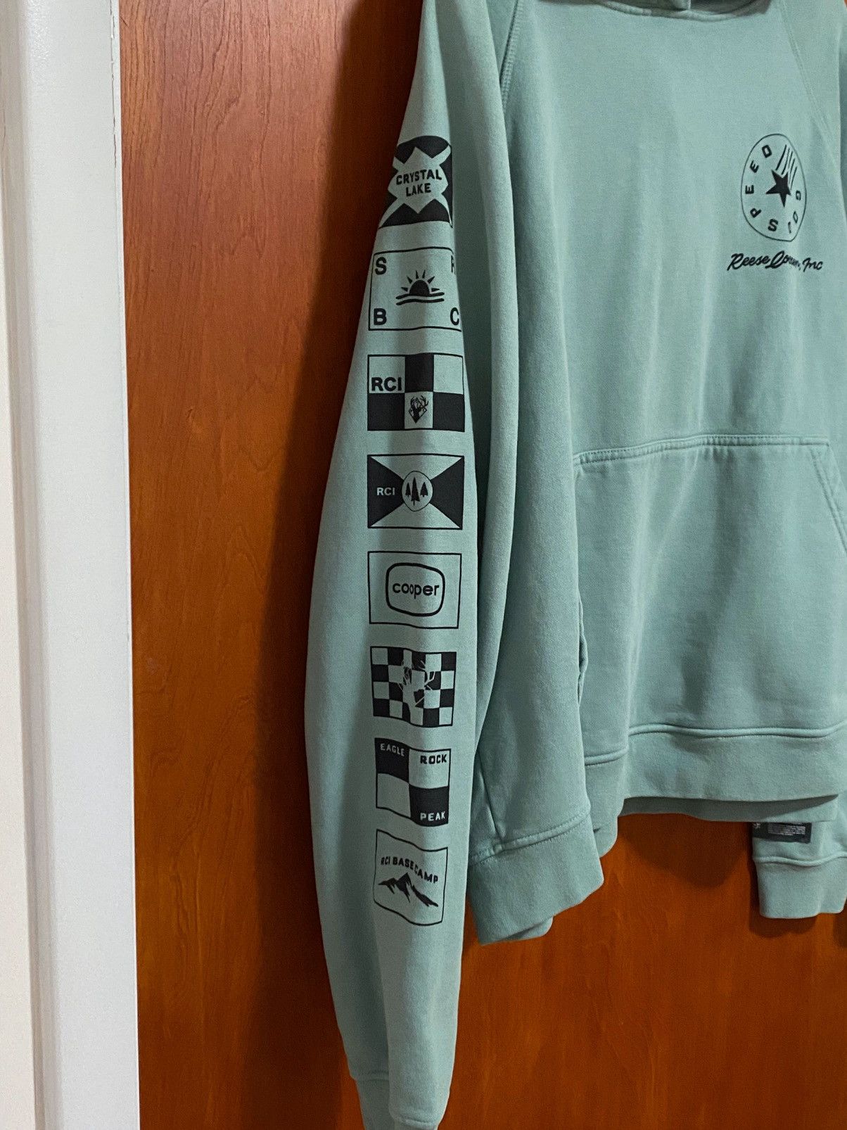 Reese Cooper REESE COOPER Flags Cotton Knit Hoodie In Green size XL Size XL / US 12-14 / IT 48-50 - 4 Thumbnail