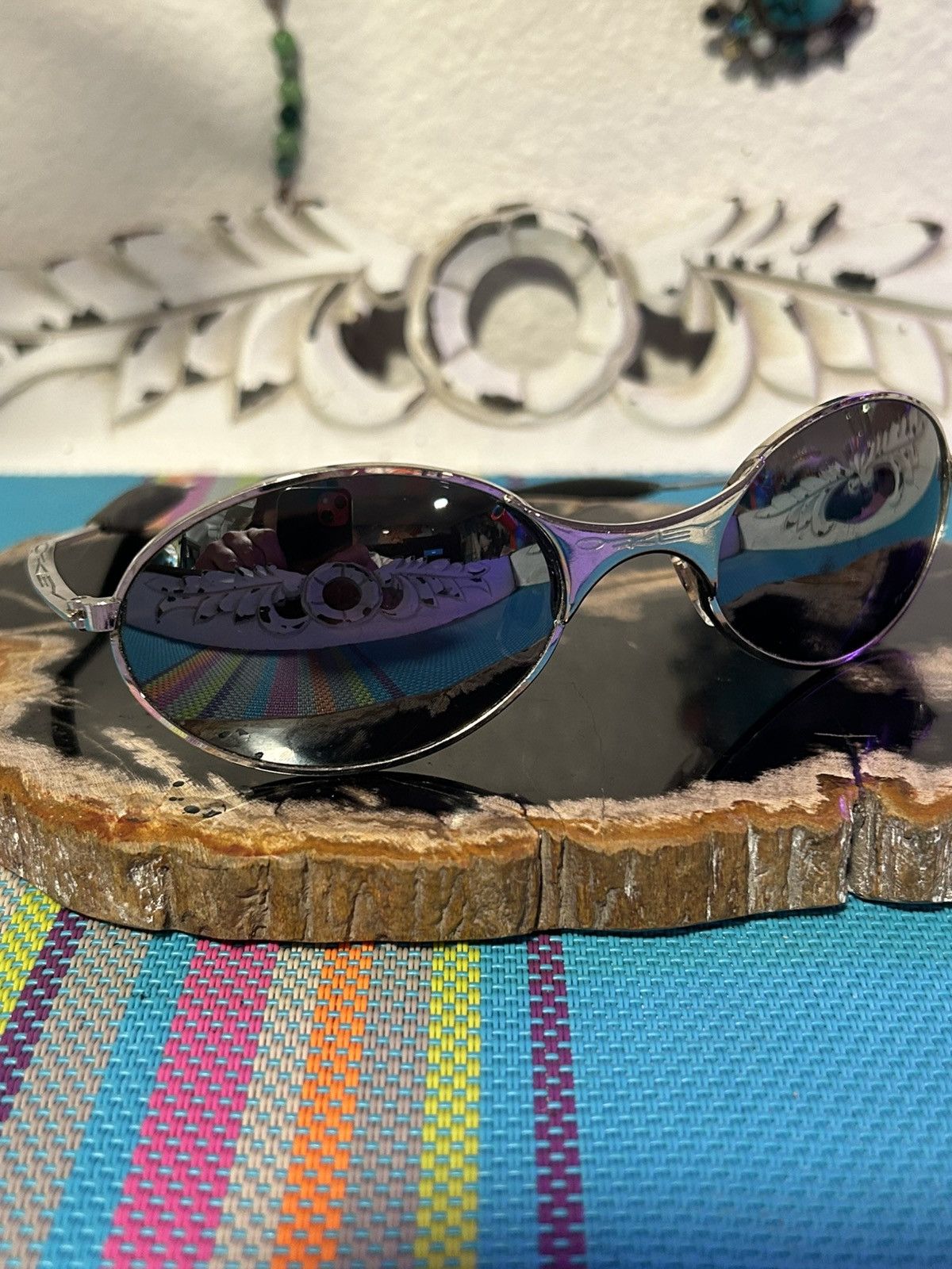 Oakley Oakley T-Wire 1.0 VINTAGE ORIGINAL Titanium Chrome Iridium Size ONE SIZE - 2 Thumbnail