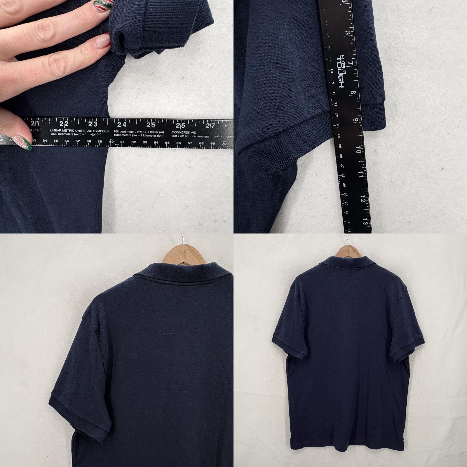 Nautica Nautica Polo Shirt Mens XL Navy Slim Fit 100% Cotton Short Sleeve Logo Casual Size US XL / EU 56 / 4 - 8 Thumbnail