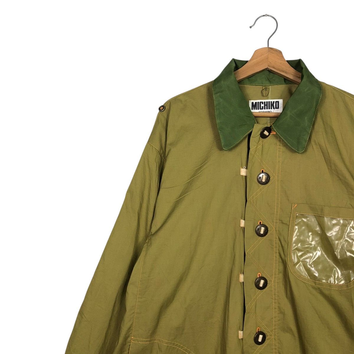 Michiko Koshino 🔥VINTAGE CHORE LONG JACKET MICHIKO KOSHINO ISSEY MIYAKE Size US L / EU 52-54 / 3 - 8 Thumbnail