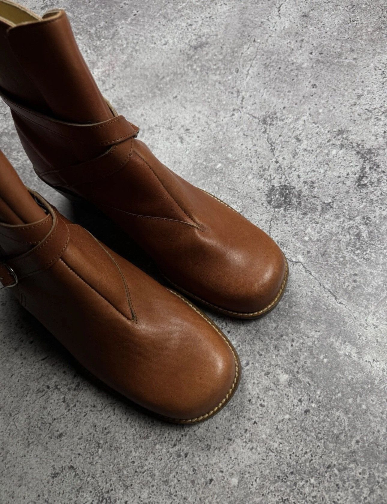 A.S.98 STRAPS BELTED A.S 98 style Boots Leather Style Rick Owens Size US 11 / EU 44 - 15 Thumbnail