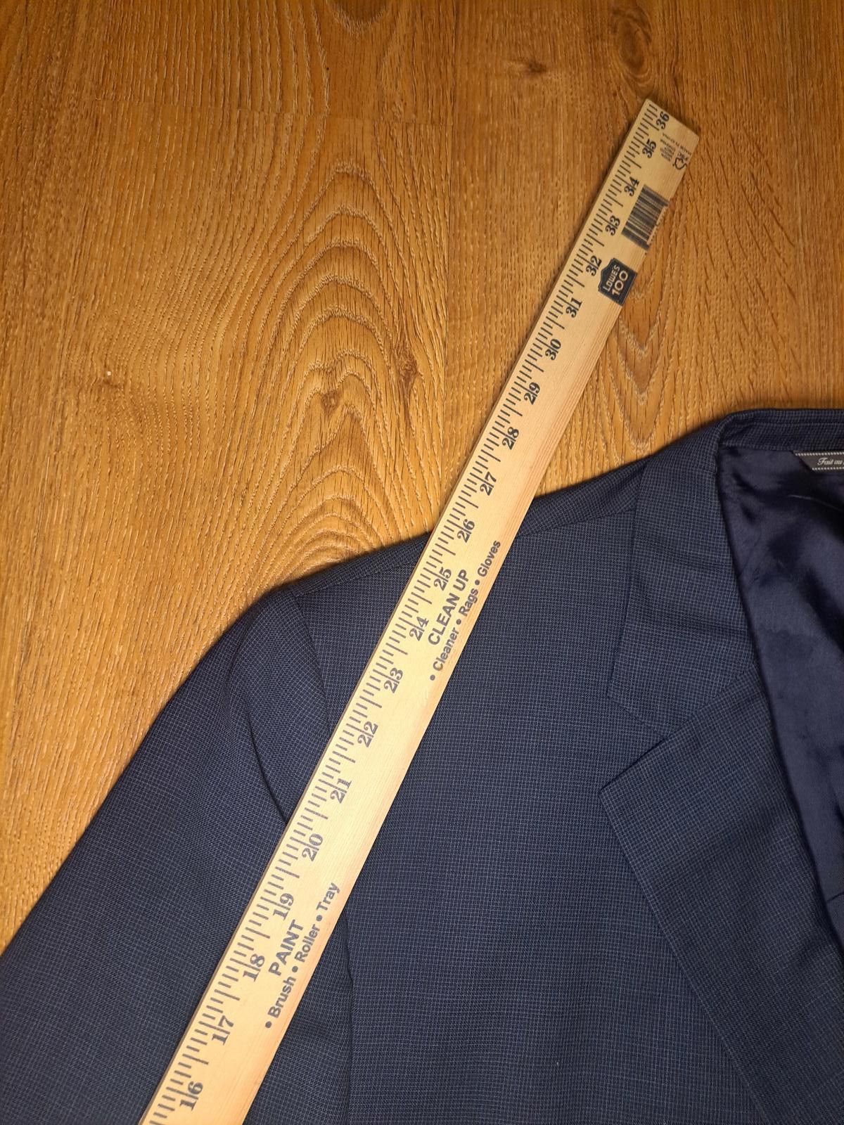 Jack Victor Big & Tall Jack Victor Sport Coat Mens 54R Navy Blue Wool Size 54R - 9 Thumbnail