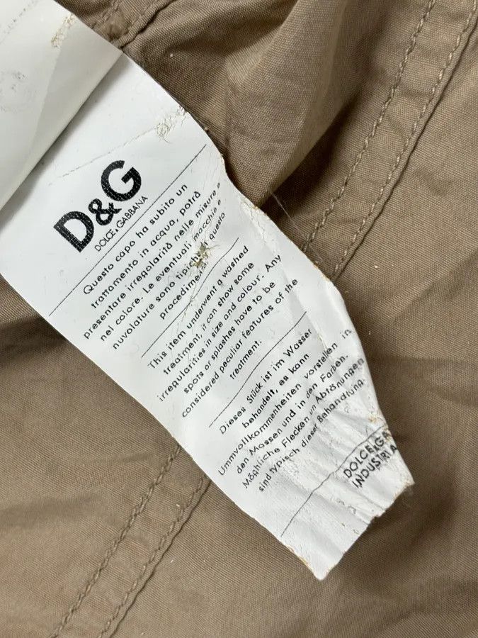 Dolce & Gabbana 2000s Dolce & Gabbana Beige Military Cargo Shirt Size US M / EU 48-50 / 2 - 13 Thumbnail