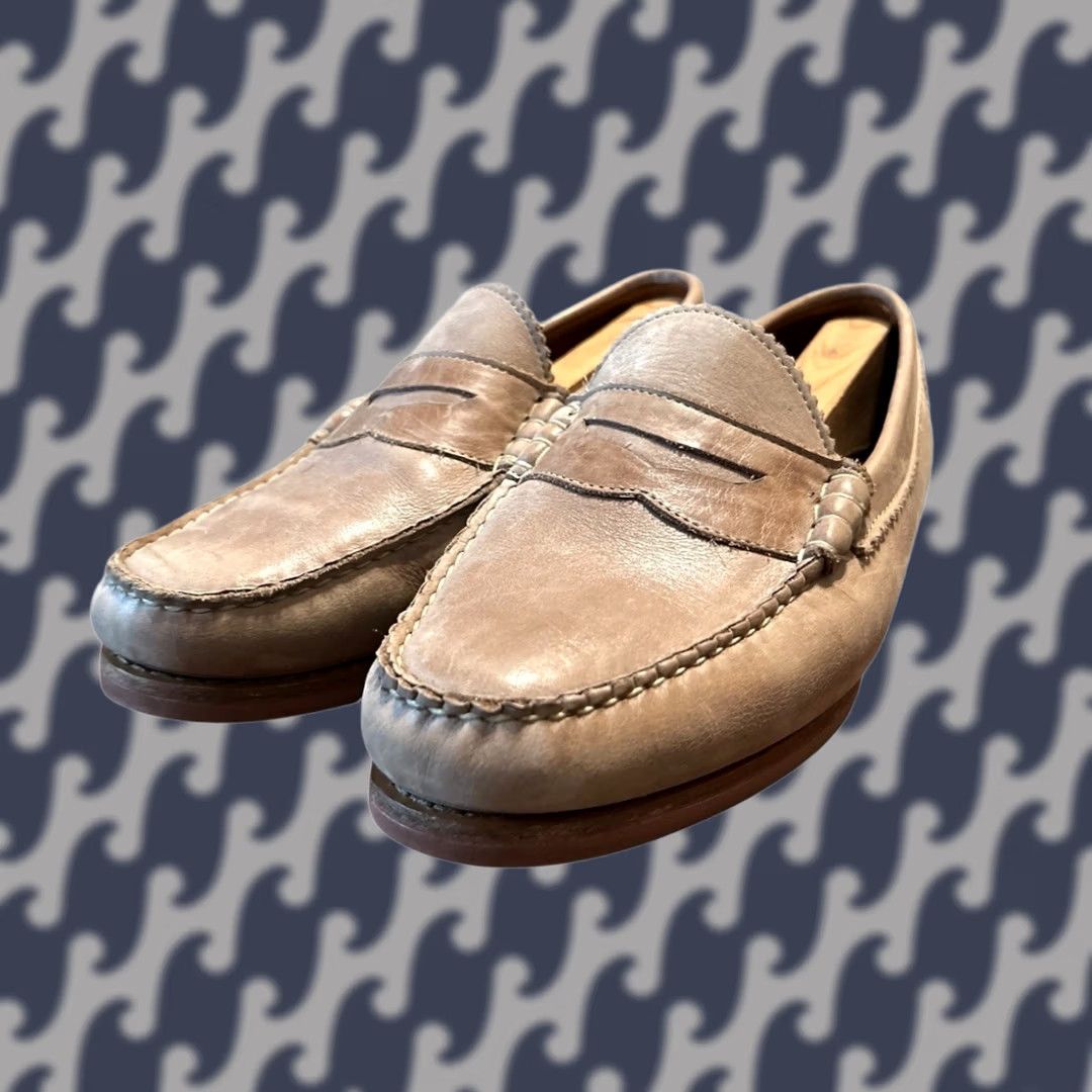 Allen Edmonds Daytona Men\'s Sz‎ 9 Tan Leather Hand Sewn Driving Moc/Loafer 50430 Allen Edmonds Allen Edmonds Daytona Loafer Men main image 4