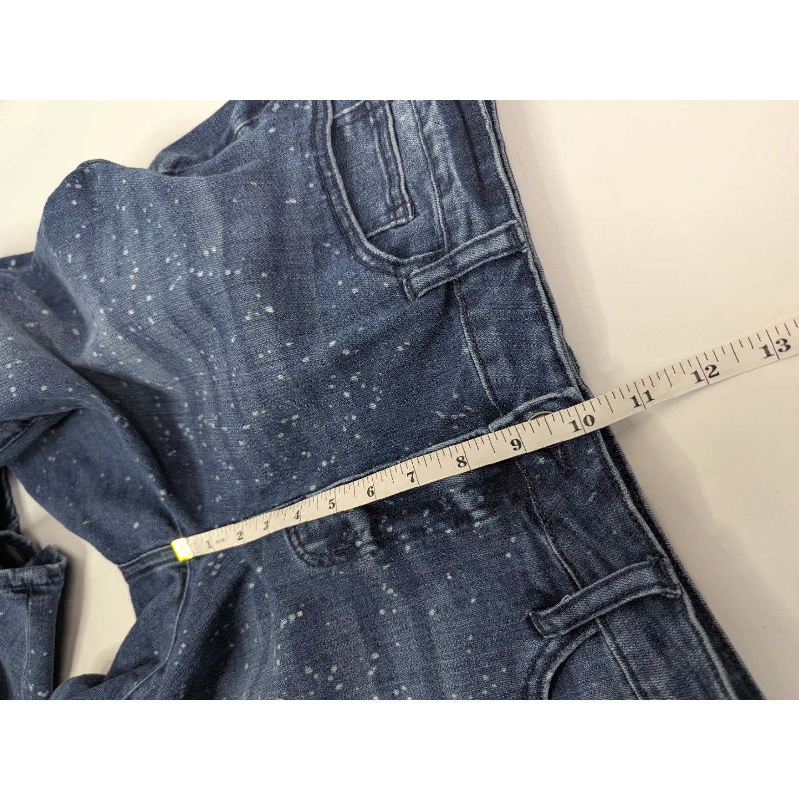 Vintage Judy Blue Jeans Women 13/31 Relaxed Fit Denim 5-Pocket Stretch Medium Wash Speckled JB88226 Size 34" / US 12 / IT 48 - 6 Thumbnail