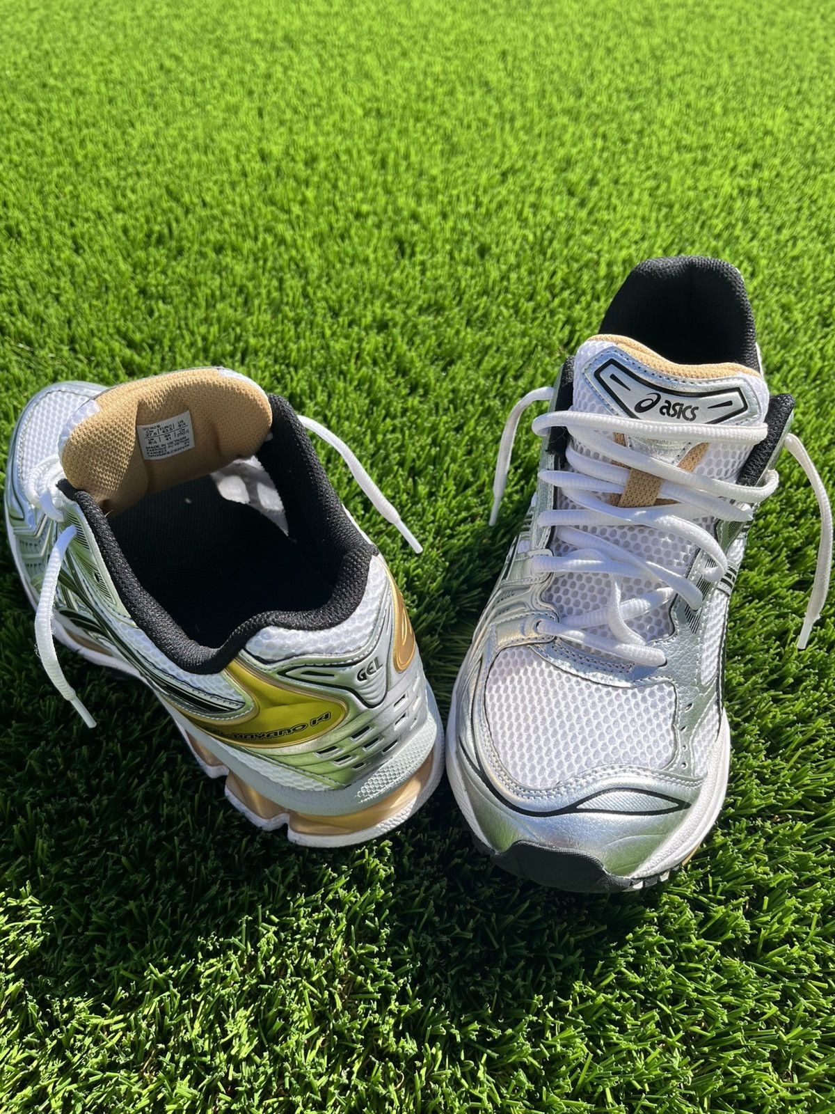 Asics ASICS Gel-Kayano14 white/yellow tai chi Size US 8.5 / EU 41-42 - 5 Thumbnail