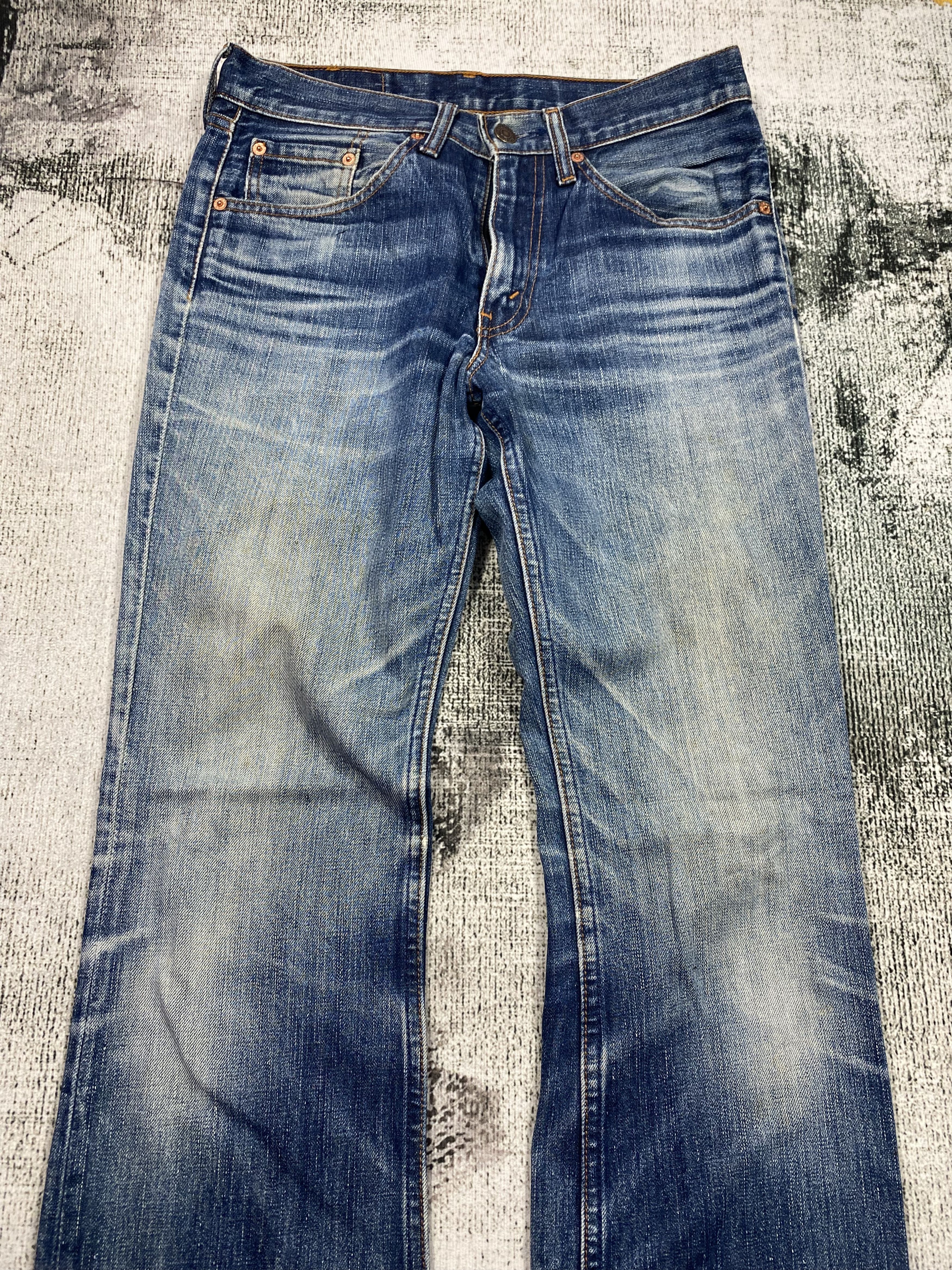 Levi's SICKS💥 517 Jeans Bootcut Blue Distressed Vintage Size US 29 - 3 Thumbnail