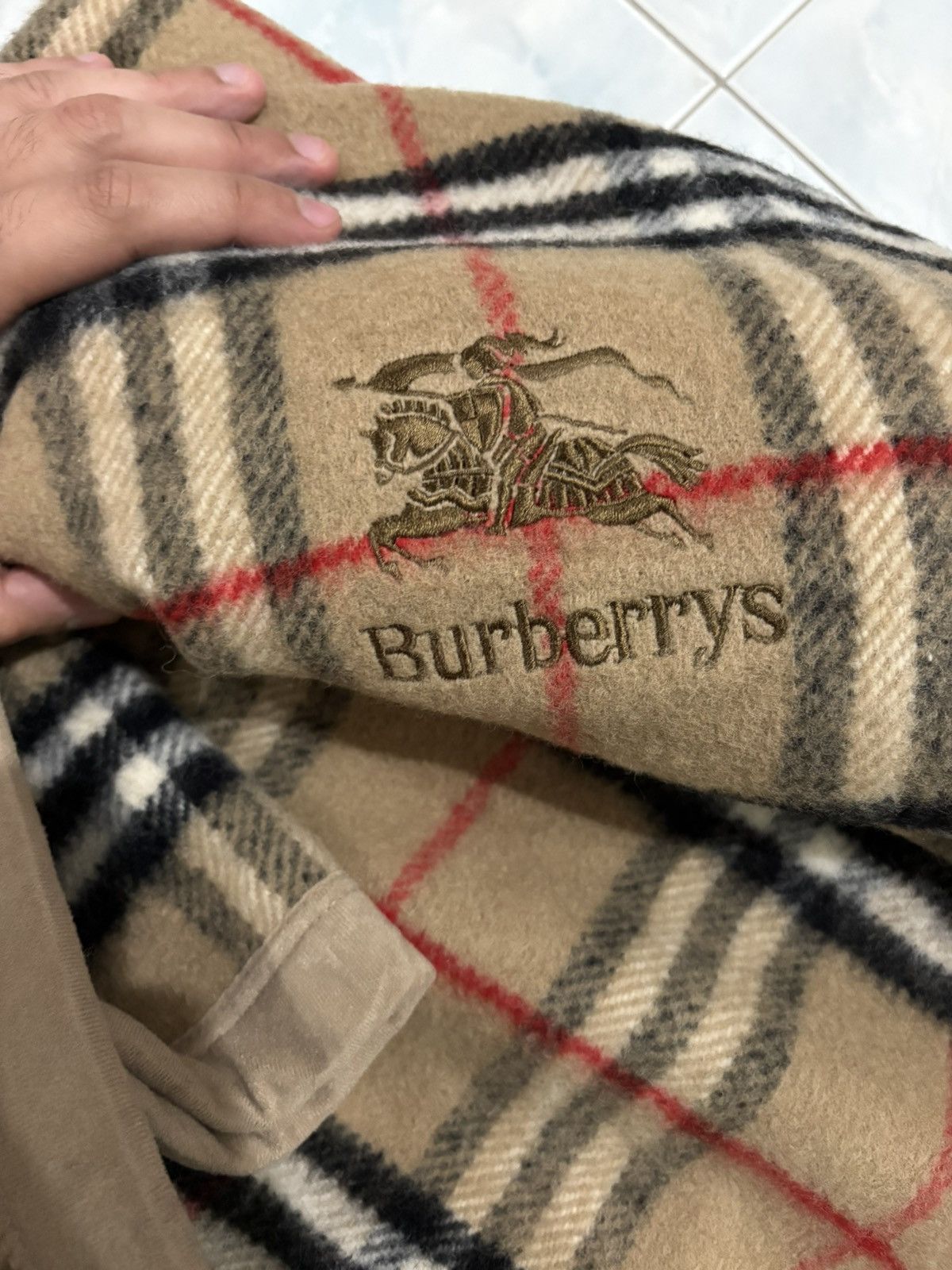 Burberry Burberry Wool Blanket Size ONE SIZE - 2 Thumbnail