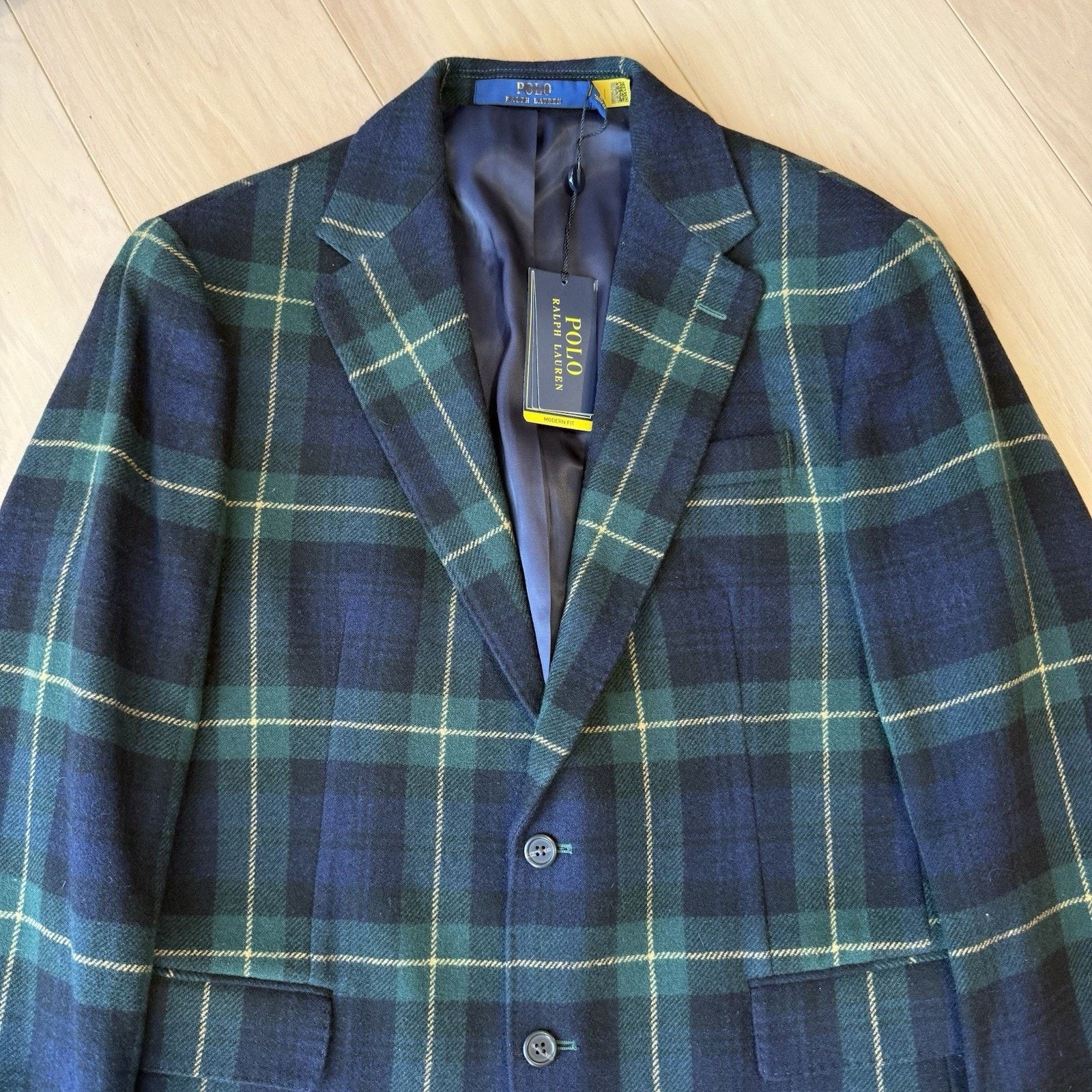 Polo Ralph Lauren Polo Ralph Lauren Blazer 40R Multicolor Tartan Plaid Wool Size 40R - 5 Thumbnail
