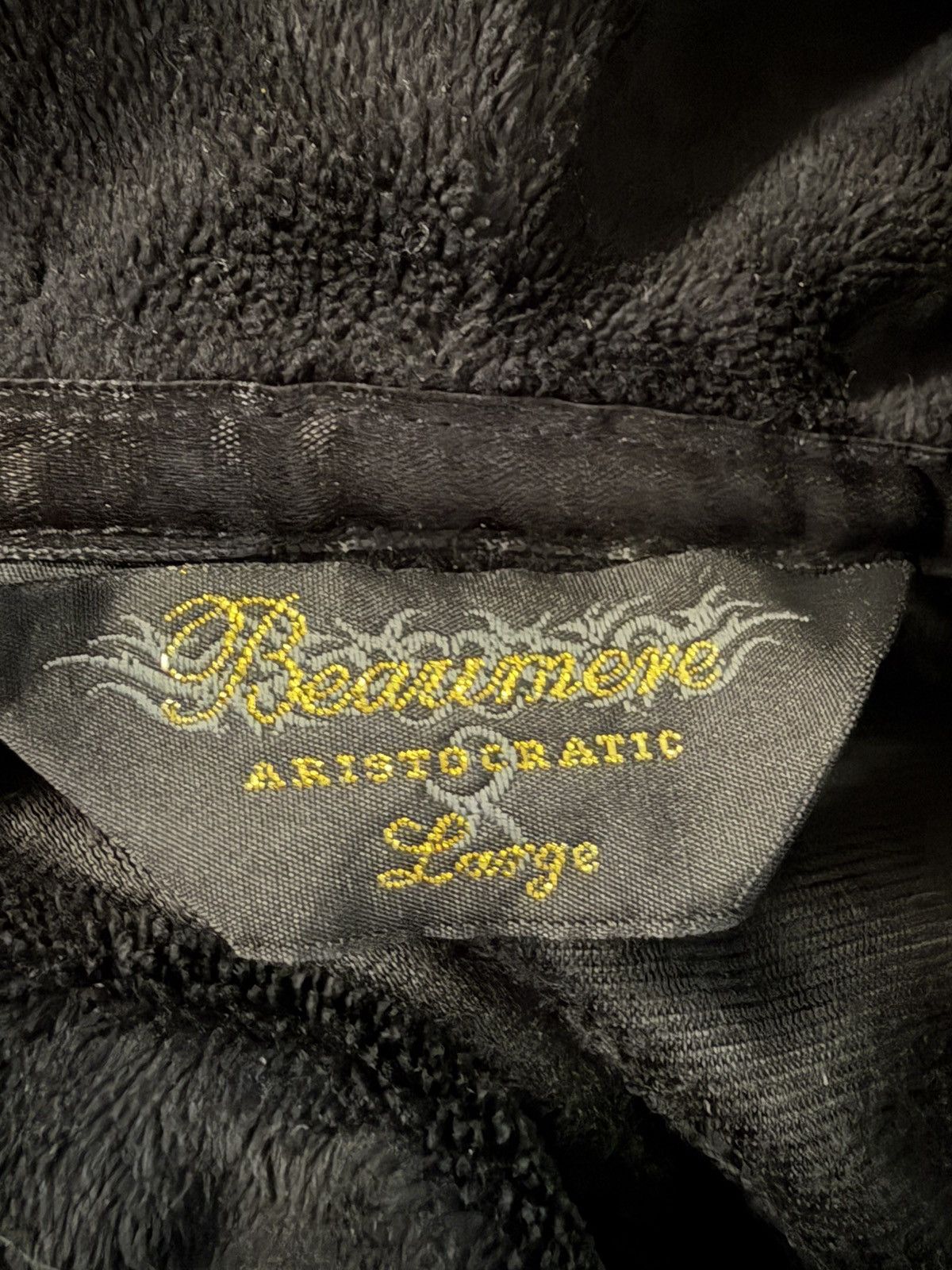 Beaumere Beaumere Aristocratic - Fur Hood Script Velvet Hoodie Size US M / EU 48-50 / 2 - 7 Thumbnail