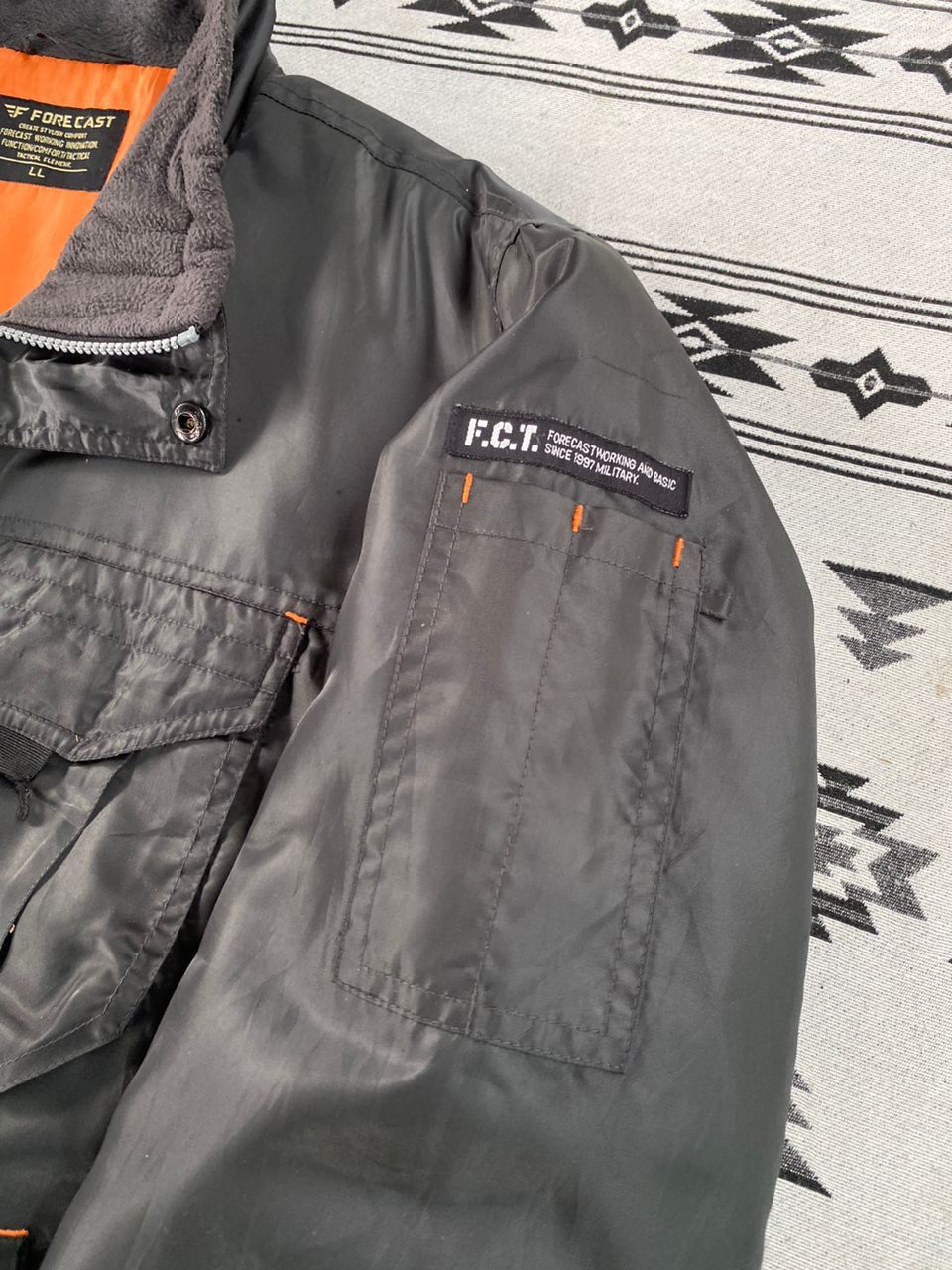 Japanese Brand Forecast Bomber Jacket Size US L / EU 52-54 / 3 - 3 Thumbnail