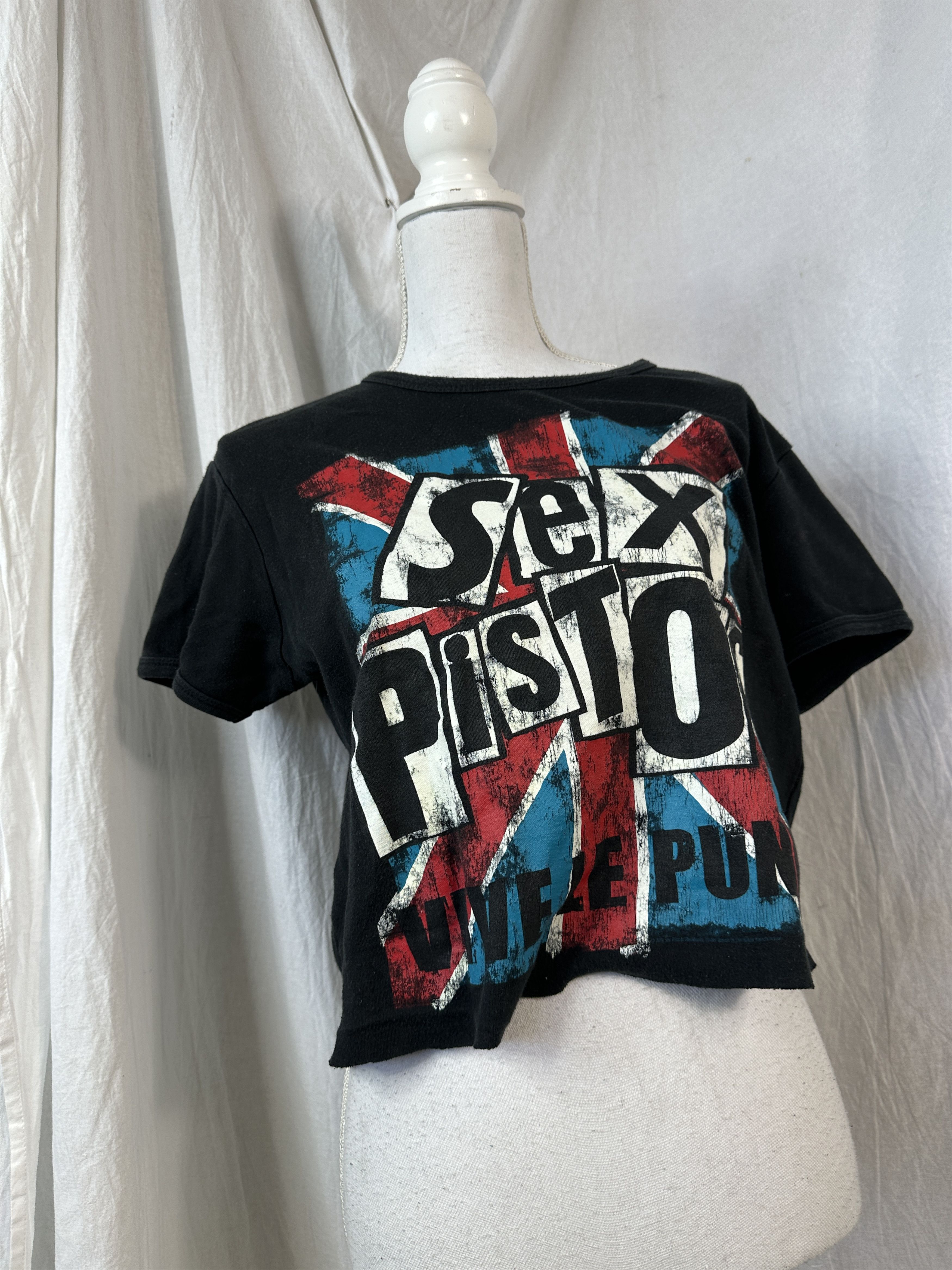 Vintage Cropped Sex Pistols Top Size L / US 10 / IT 46 - 1 Thumbnail