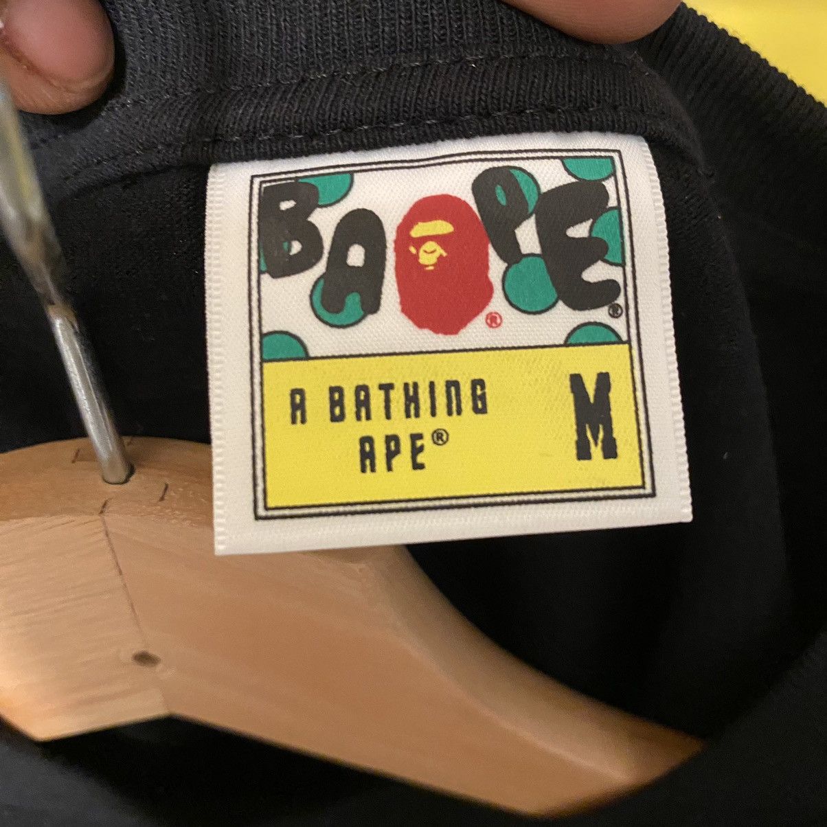 Bape Bape 1st Camo Bapesta Logo Tee Black Size US M / EU 48-50 / 2 - 6 Thumbnail