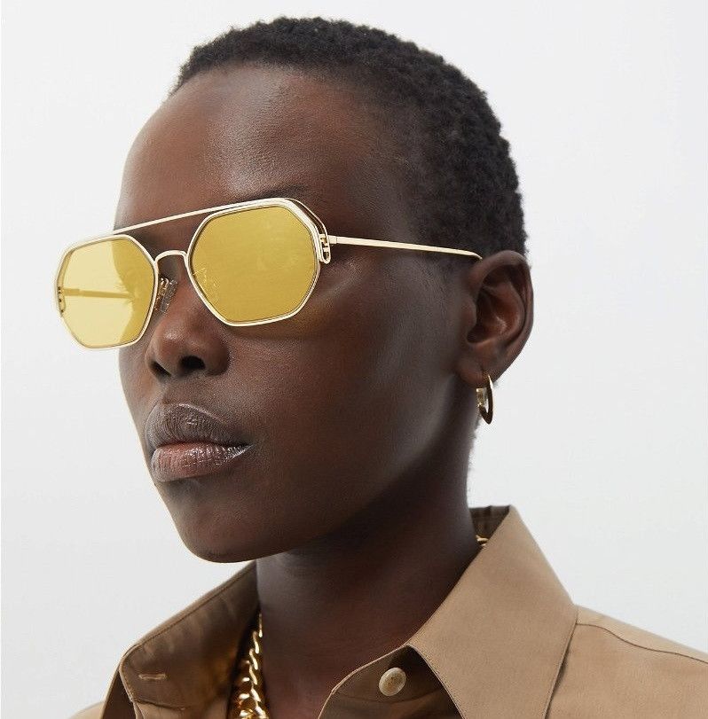 Fendi NEW Fendi FE40039U 10L Unisex Geometric Sunglasses Size ONE SIZE - 14 Thumbnail
