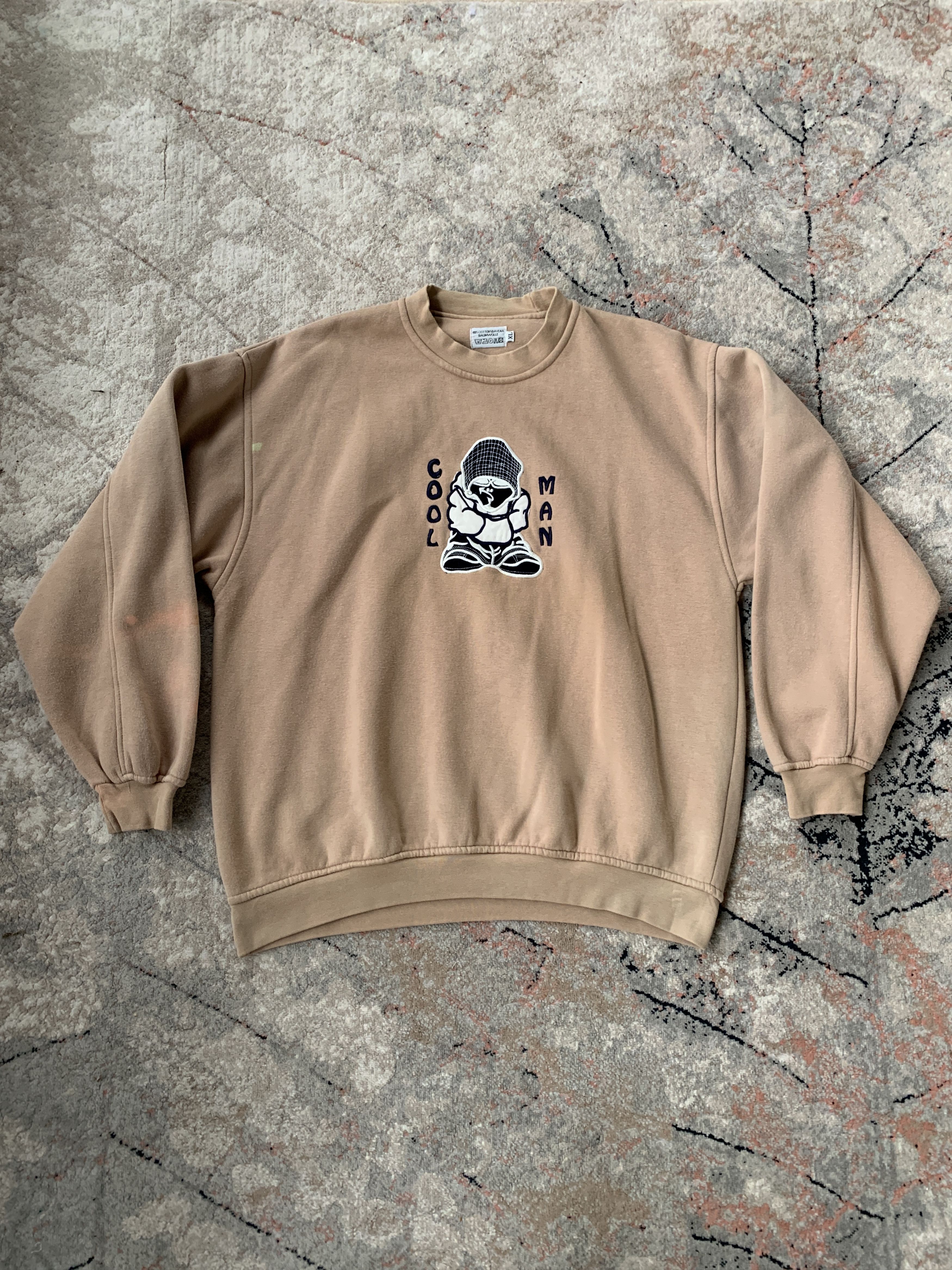 Vintage 90's Vintage Cool Man Sweatshirt Size US XL / EU 56 / 4 - 1 Thumbnail