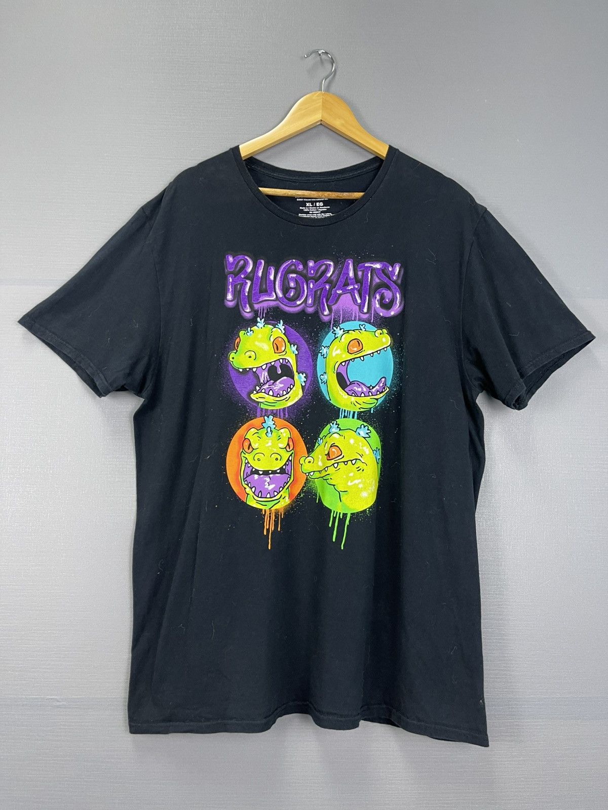 Nickelodeon Nickelodeon Rugrats Black T-Shirt Size US XL / EU 56 / 4 - 2 Thumbnail